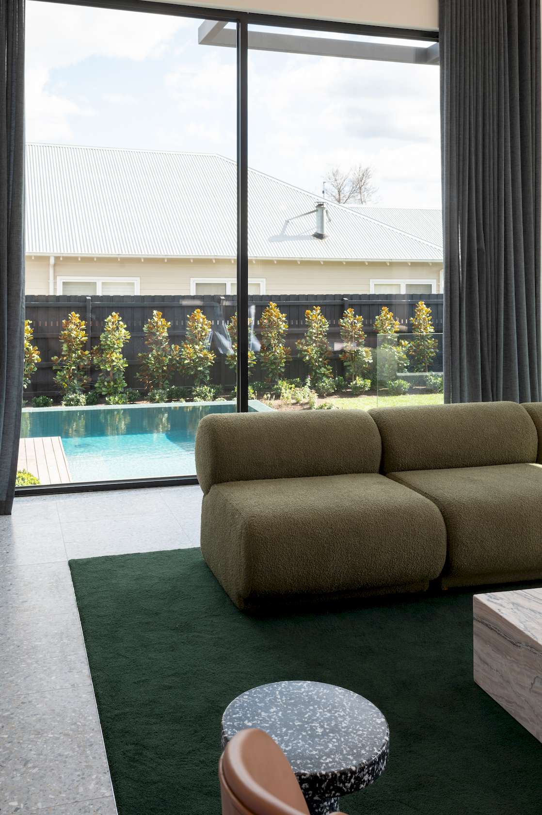 Rowen Sofa Set - Wade Olive - Floor Stock