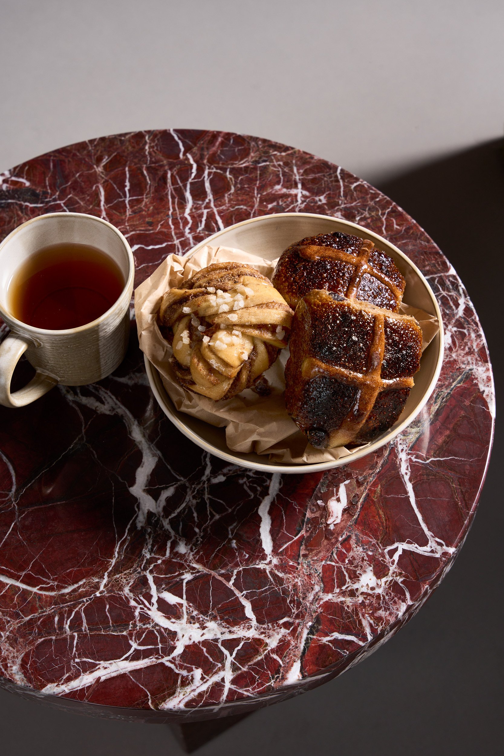 Ziki Side Table - White Onyx - Floor Stock