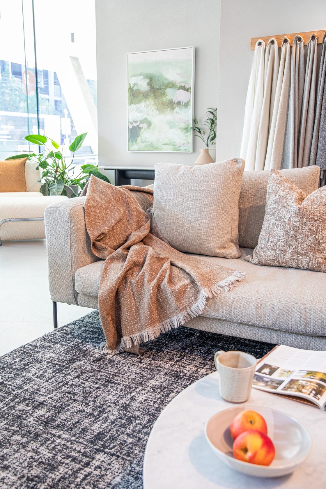 Ondine Plus V3 L Shape Sofa - Sandstone-Alba 007A - Floor Stock