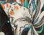 Cross Front Silk Scarf Top - Black/White Lily