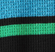 Stripe Cotton Polo - Black/Blue/Green Stripe