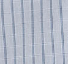 Classic Cotton Stripe Long Sleeve Shirt - Grey/Blue Check