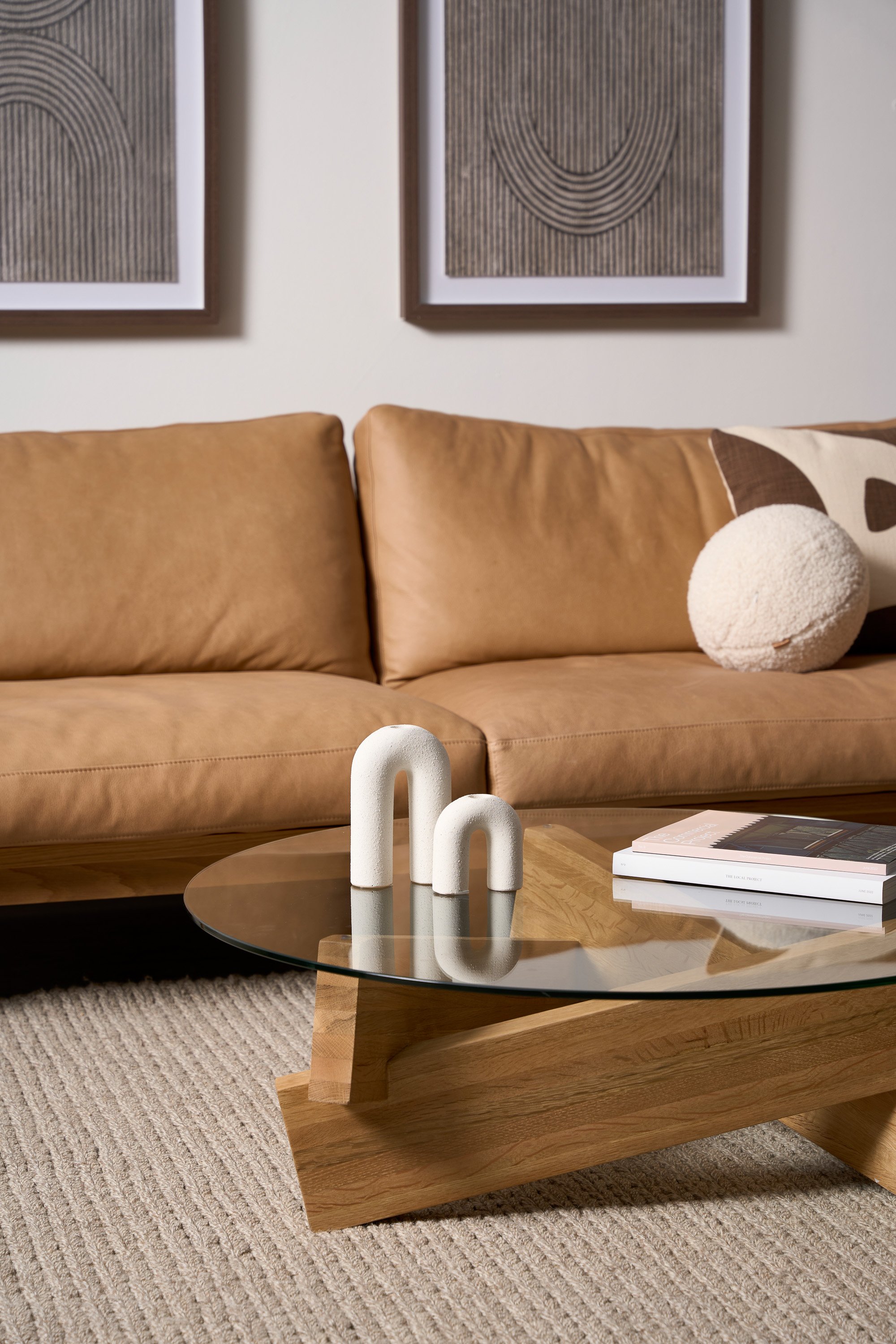 Pensive 3 Seater Sofa - Canyon-Montana 3031 - Light Oak - Floor Stock