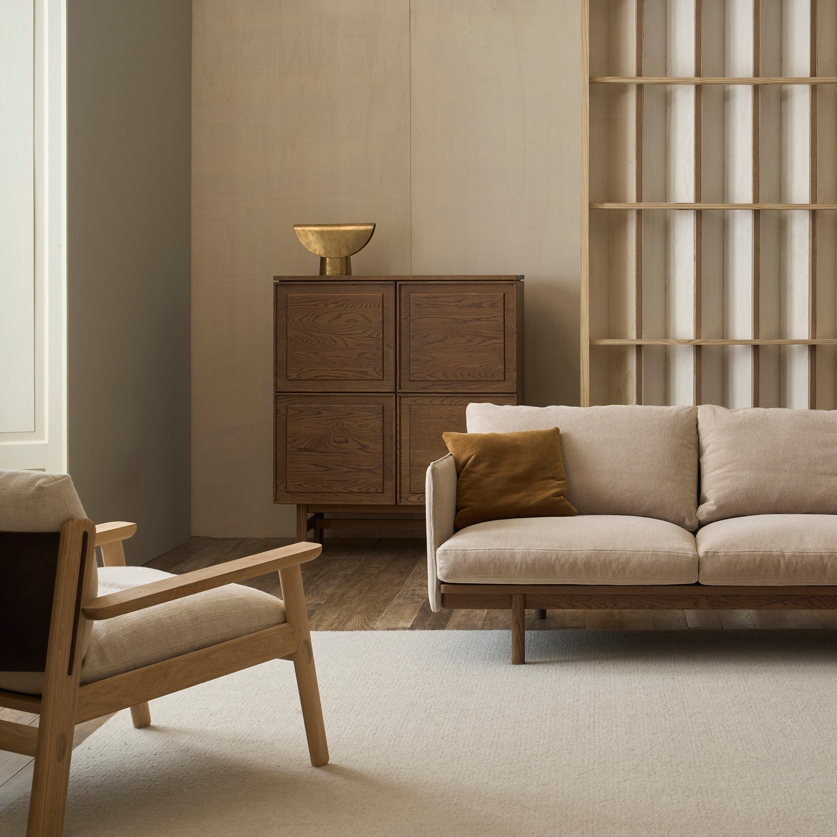 Pensive 3 Seater Sofa - Canyon-Montana 3031 - Light Oak - Floor Stock