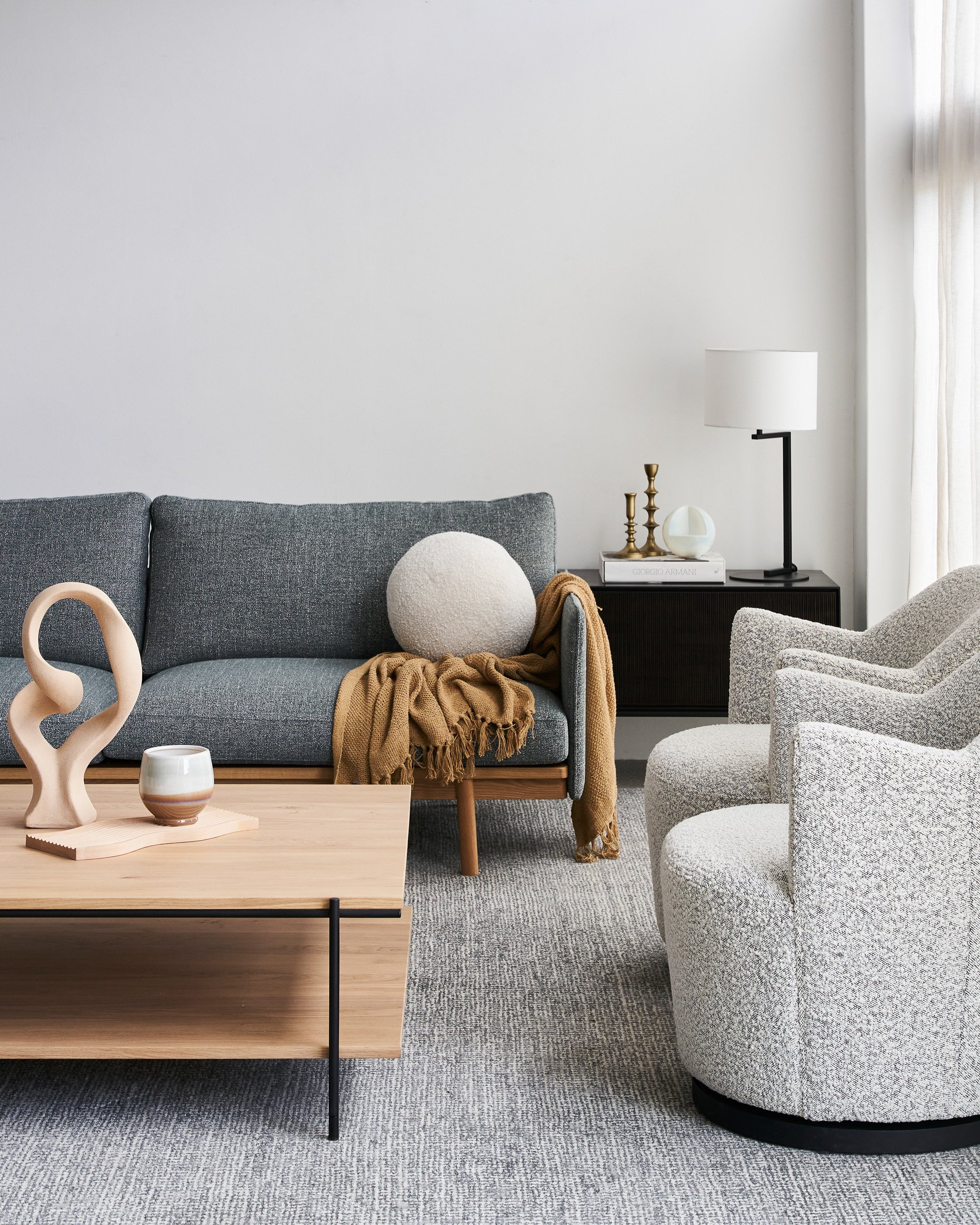 Pensive 3 Seater Sofa - Canyon-Montana 3031 - Light Oak - Floor Stock