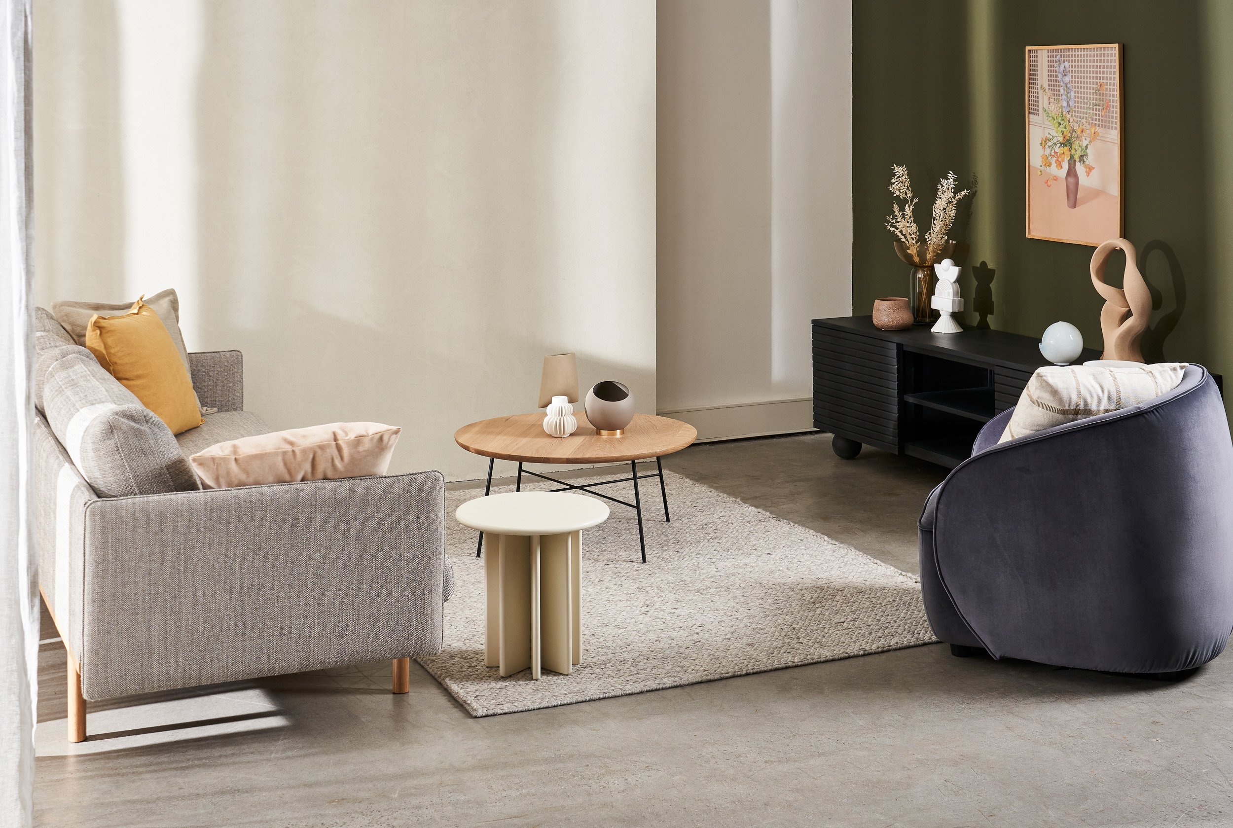 Pensive 3 Seater Sofa - Canyon-Montana 3031 - Light Oak - Floor Stock