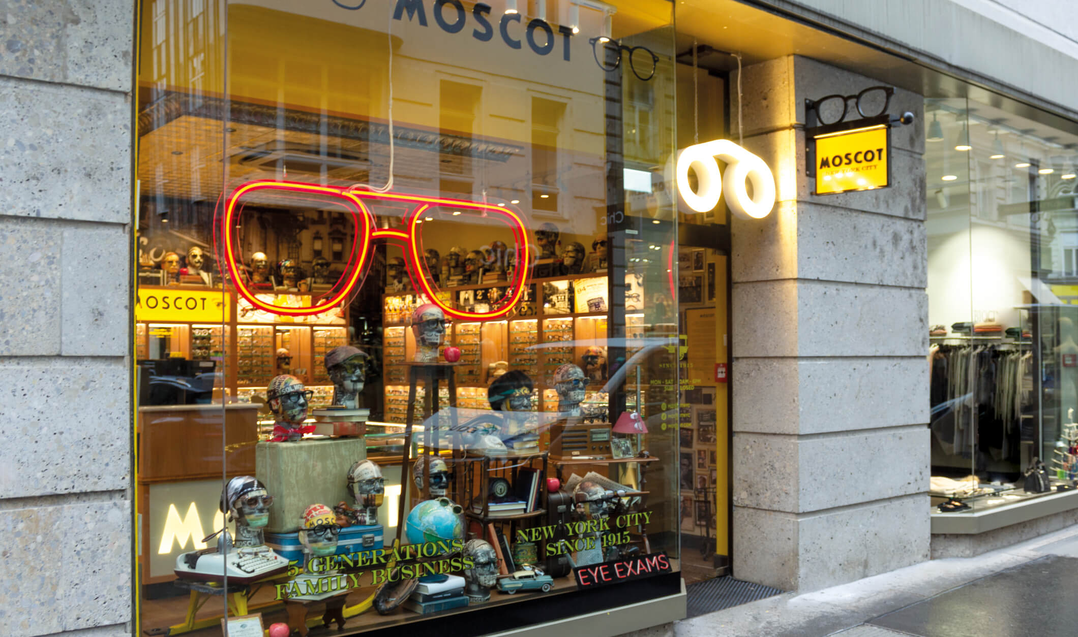 The MOSCOT Vienna Shop exterior