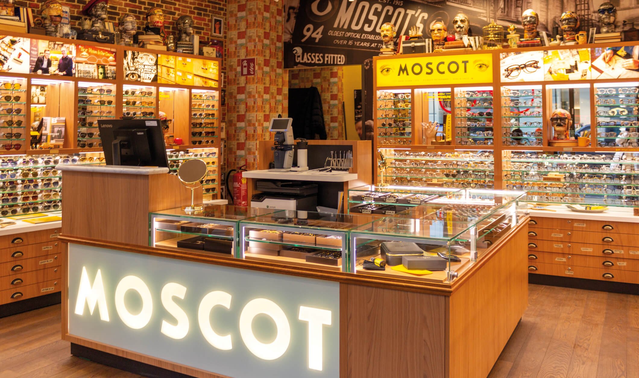 The MOSCOT Vienna Shop interior