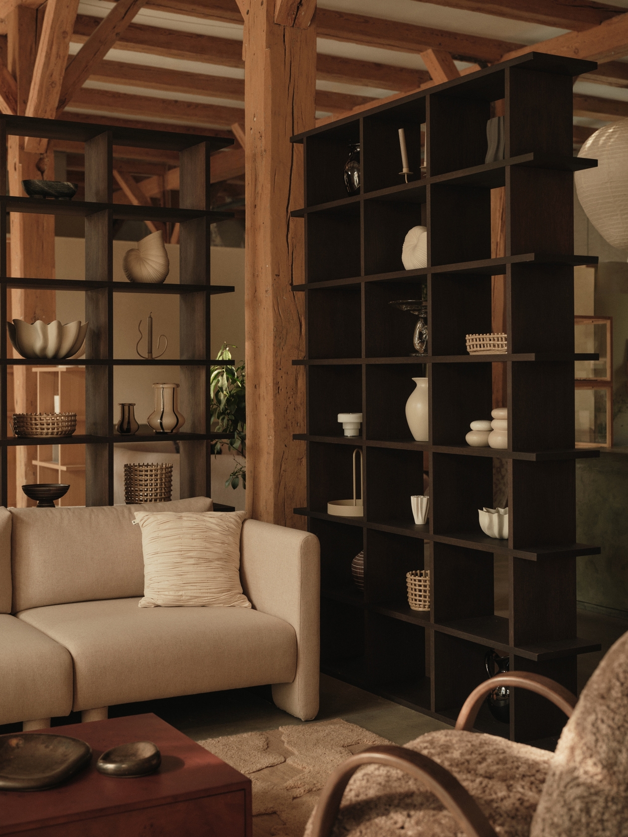 Burl Storage Coffee Table