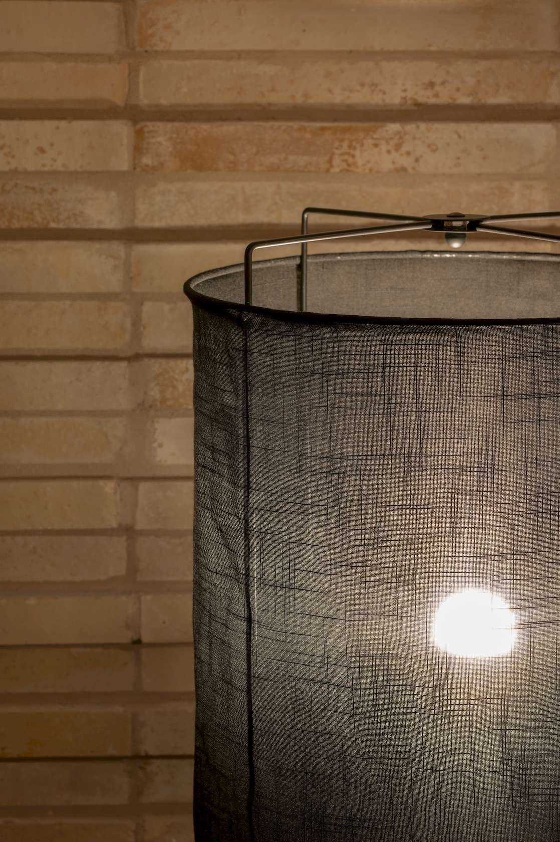 Padene Linen Floor Lamp - Floor Stock