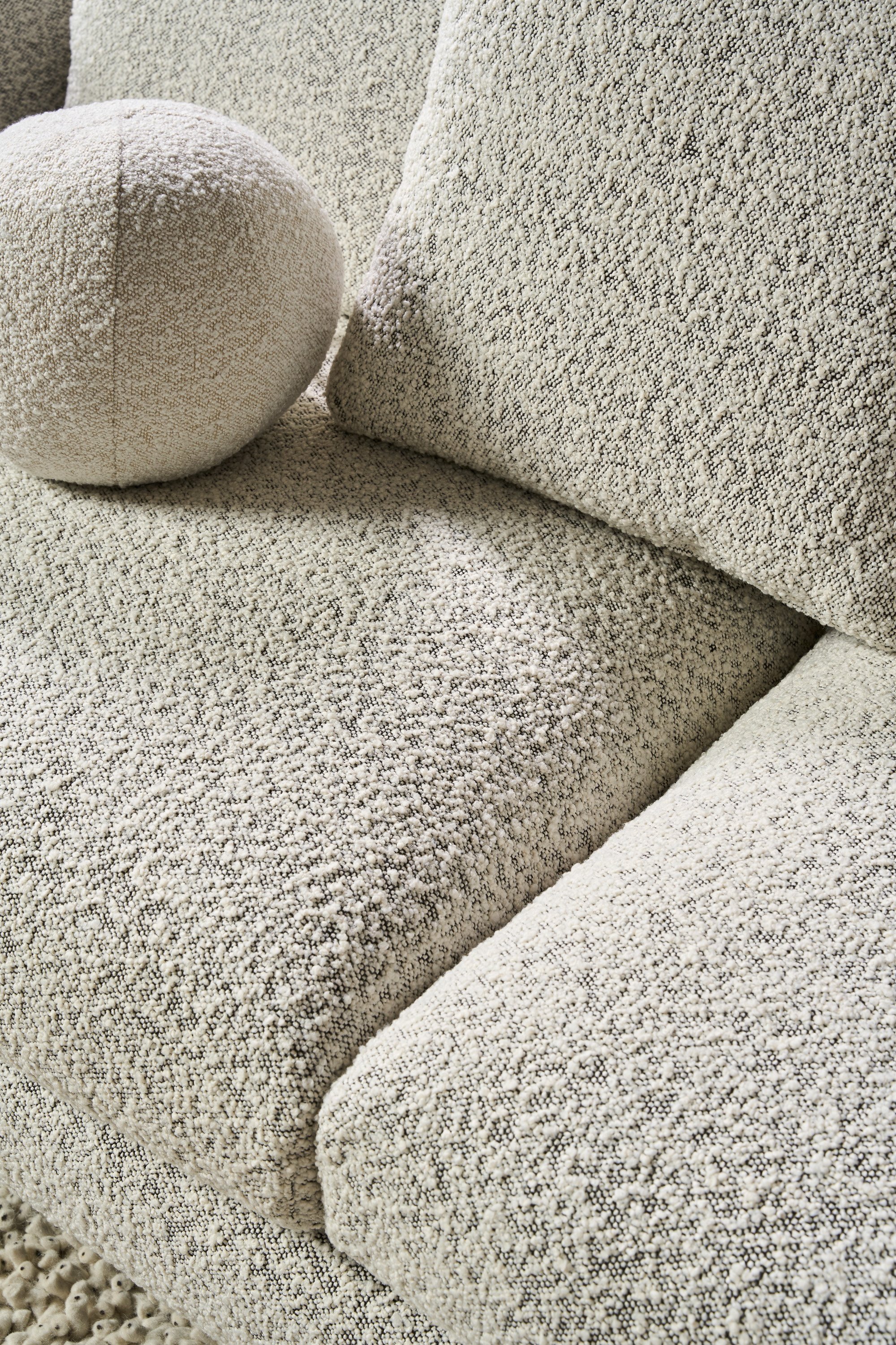 Morgan L Shape Sofa - Oreo Boucle - Floor Stock