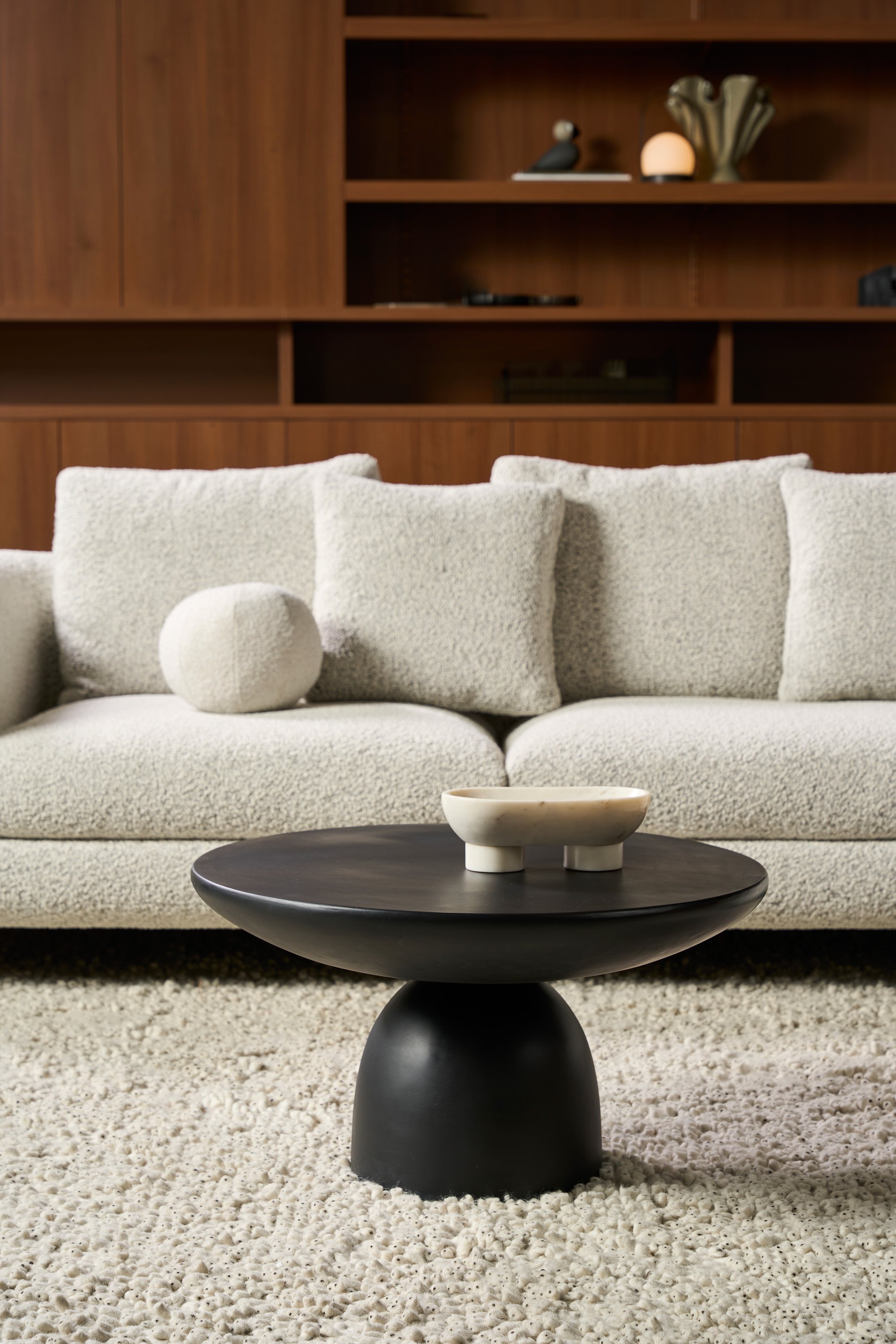 Morgan L Shape Sofa - Oreo Boucle - Floor Stock