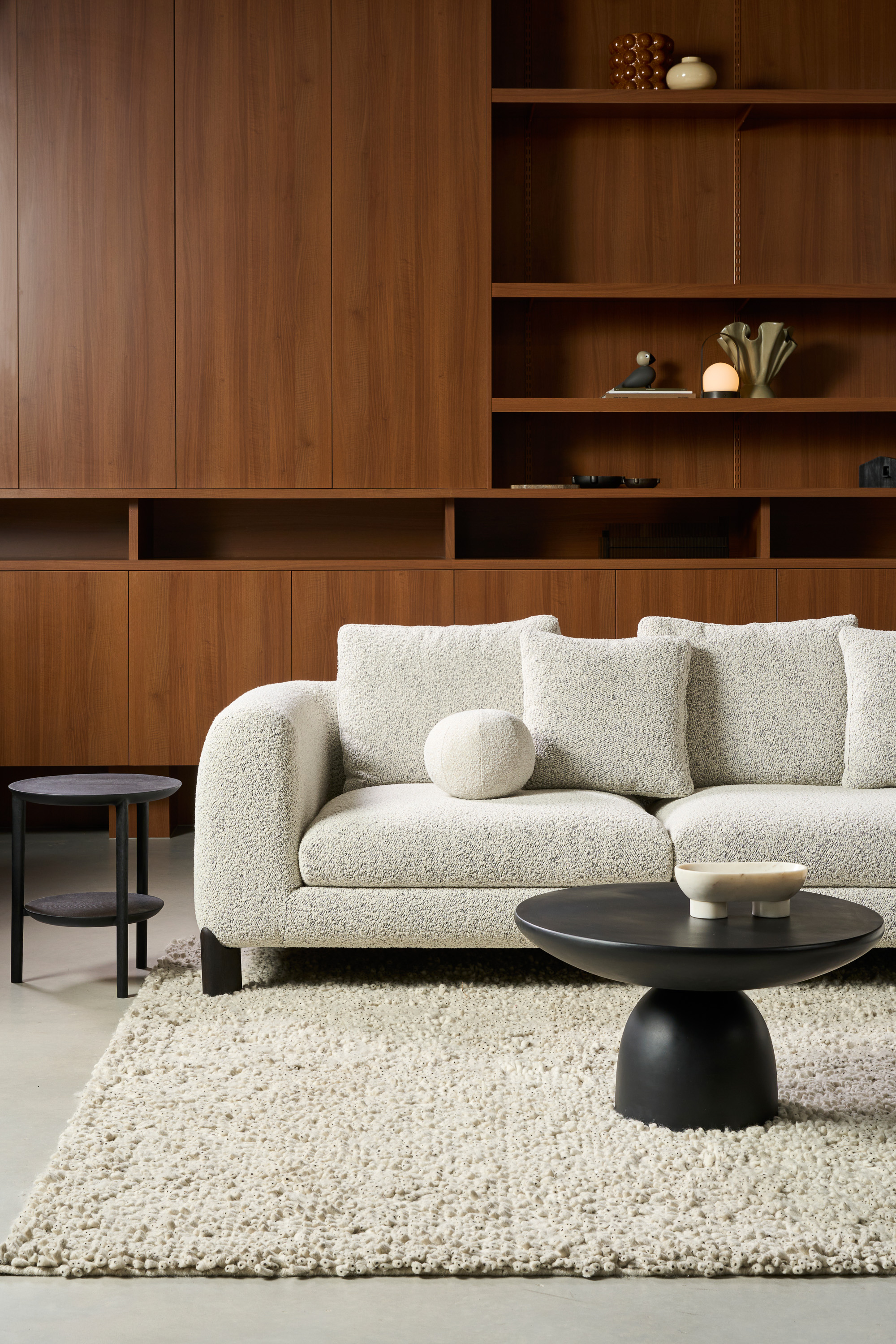 Morgan L Shape Sofa - Oreo Boucle - Floor Stock