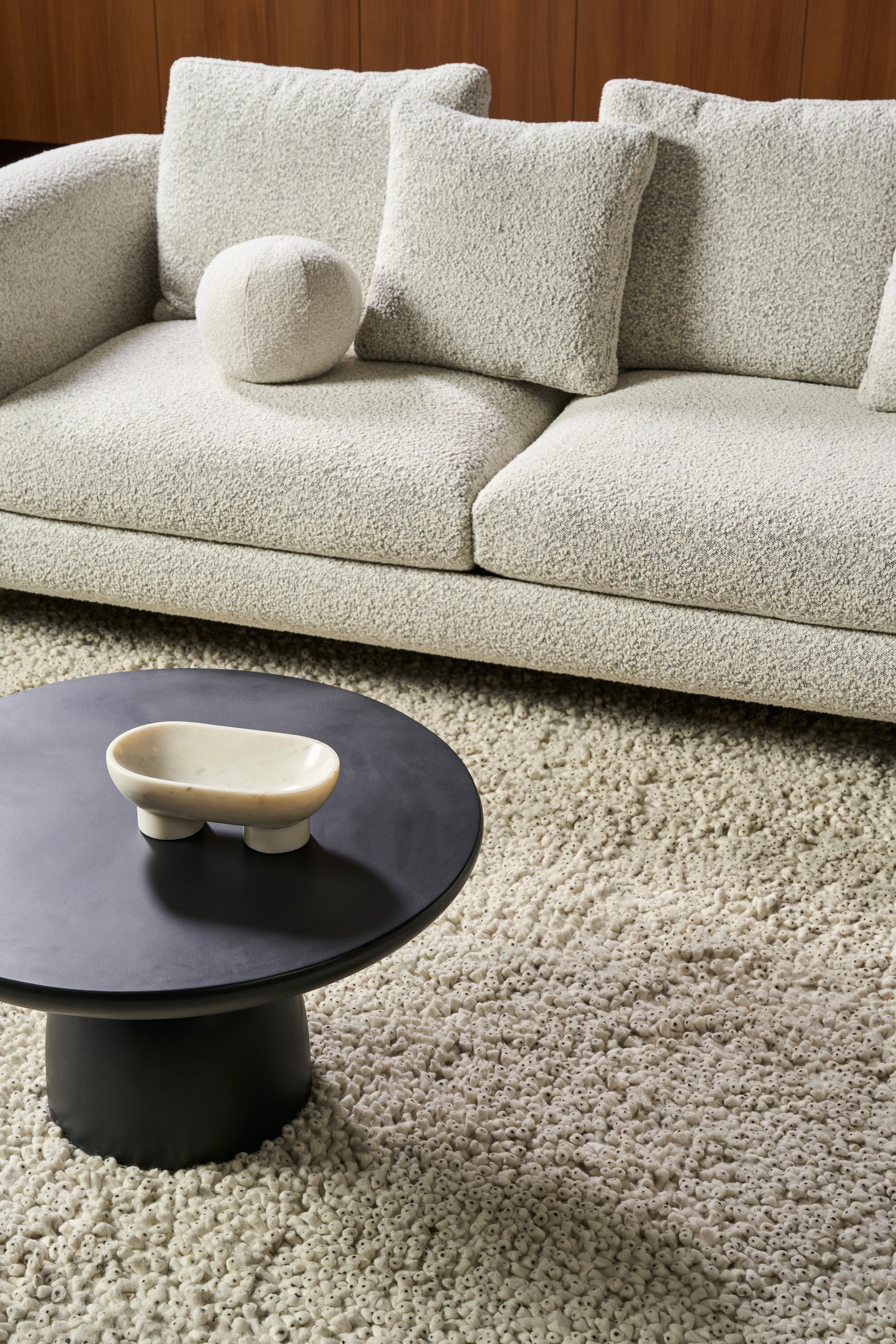 Morgan L Shape Sofa - Oreo Boucle - Floor Stock