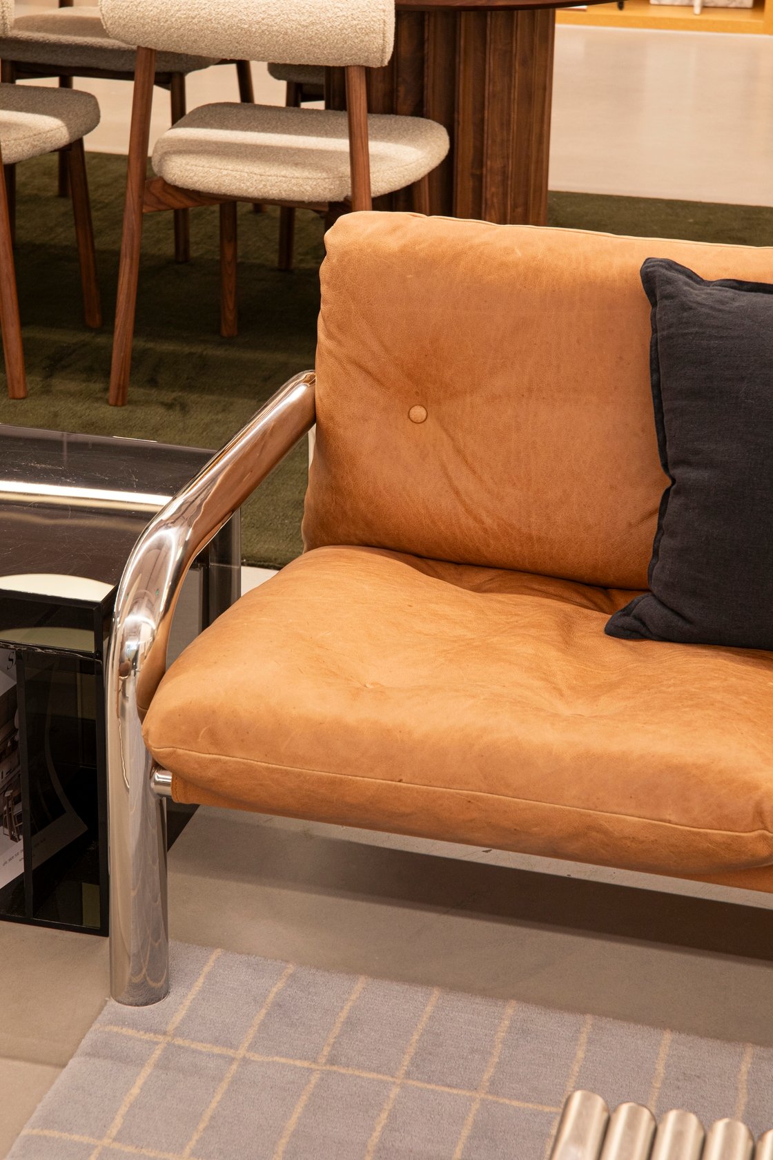 Rudolph 3 Seater Sofa - Butter Coco Brown Leather - Floor Stock