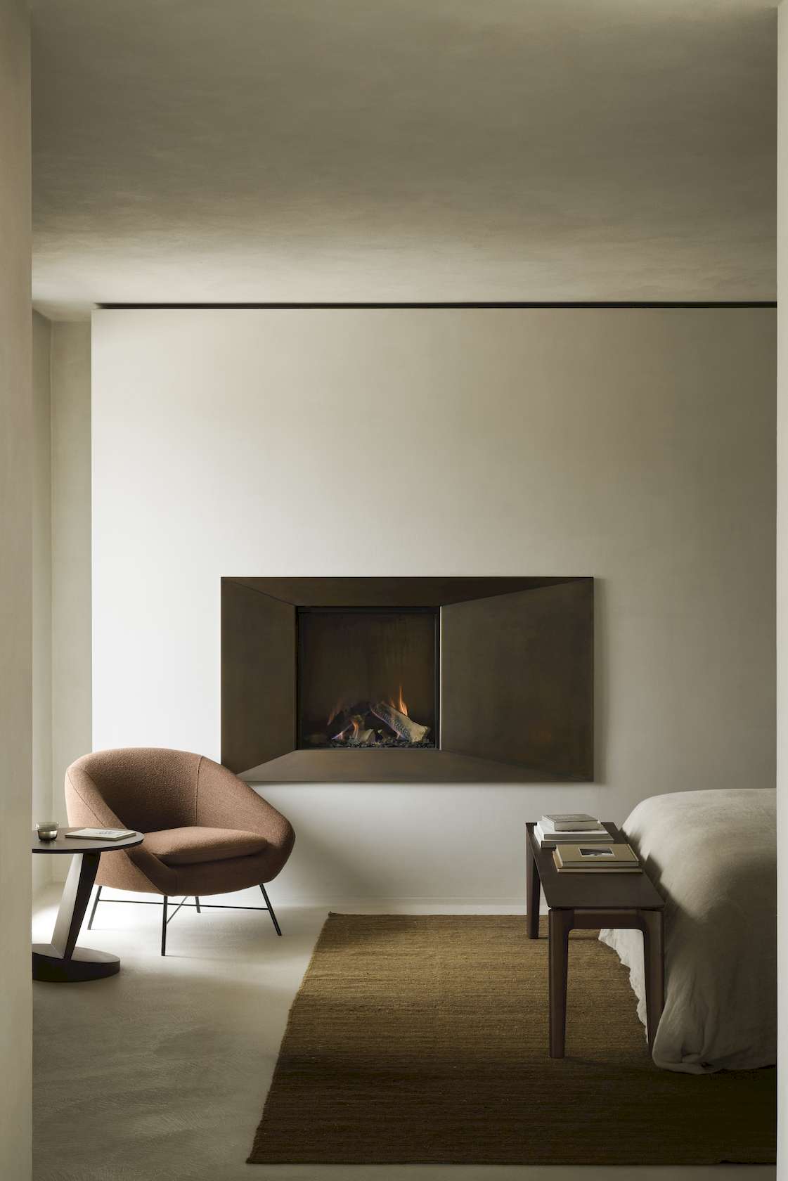 Ethnicraft Teak Oblic Side Table - Brown - Floor Stock