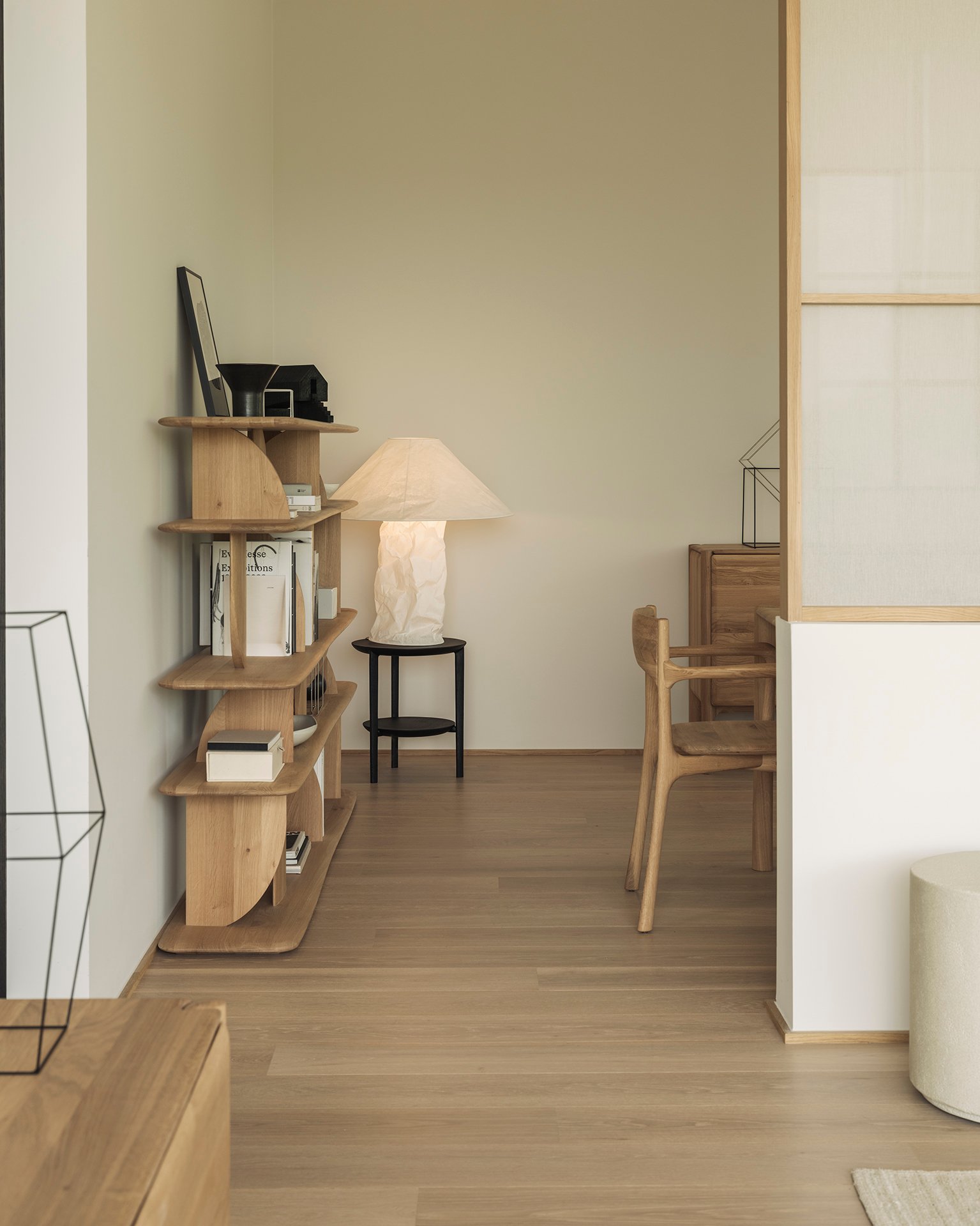 Ethnicraft Oak Bok Side Table - Black Oak - Floor Stock