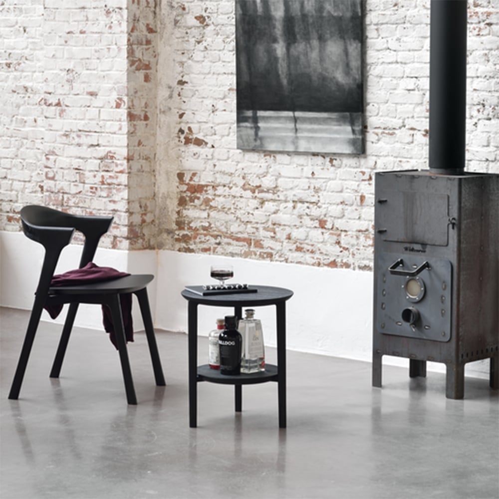 Ethnicraft Oak Bok Side Table - Black Oak - Floor Stock