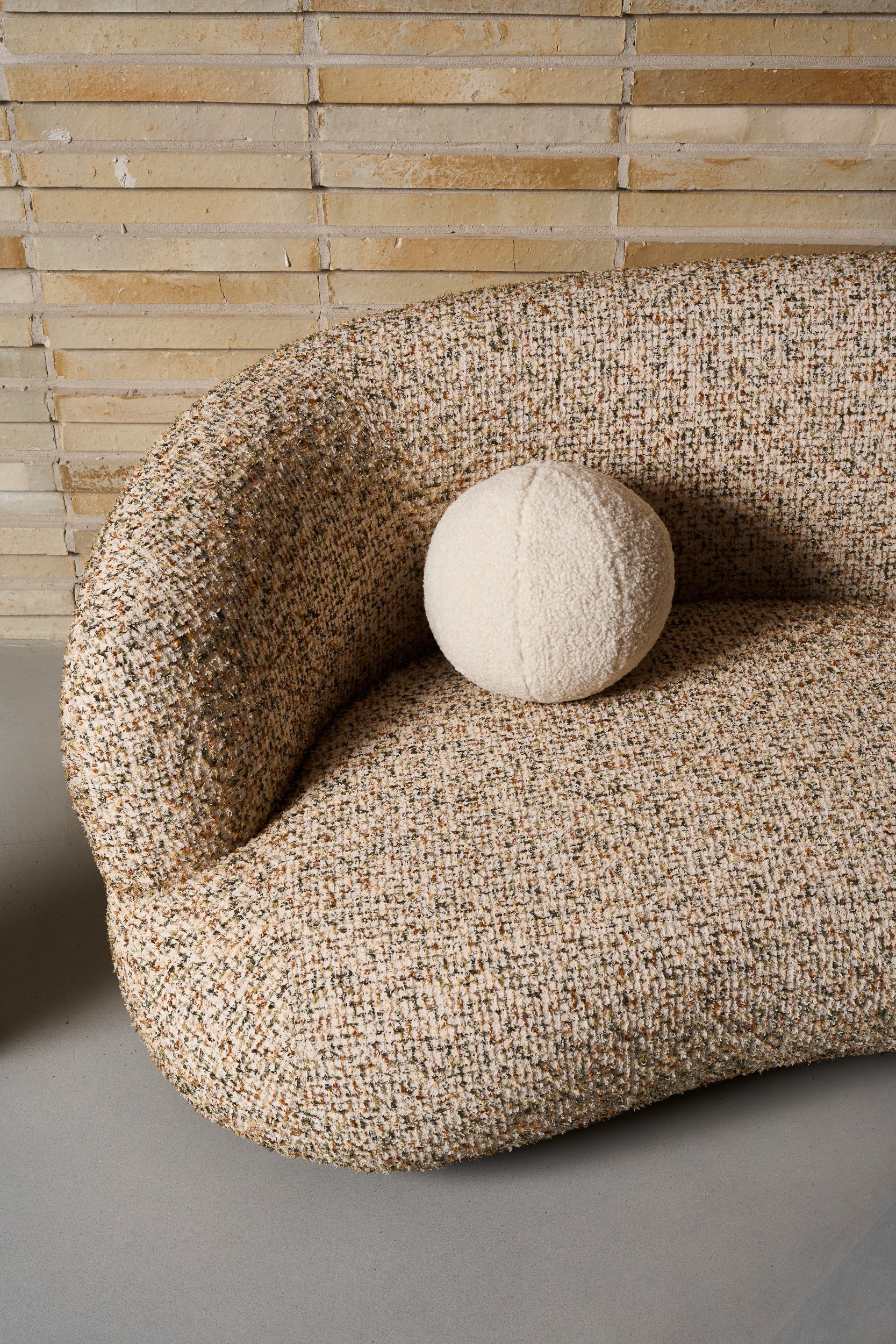 Tribecca 4 Seater Sofa - Green Boucle - Floor Stock