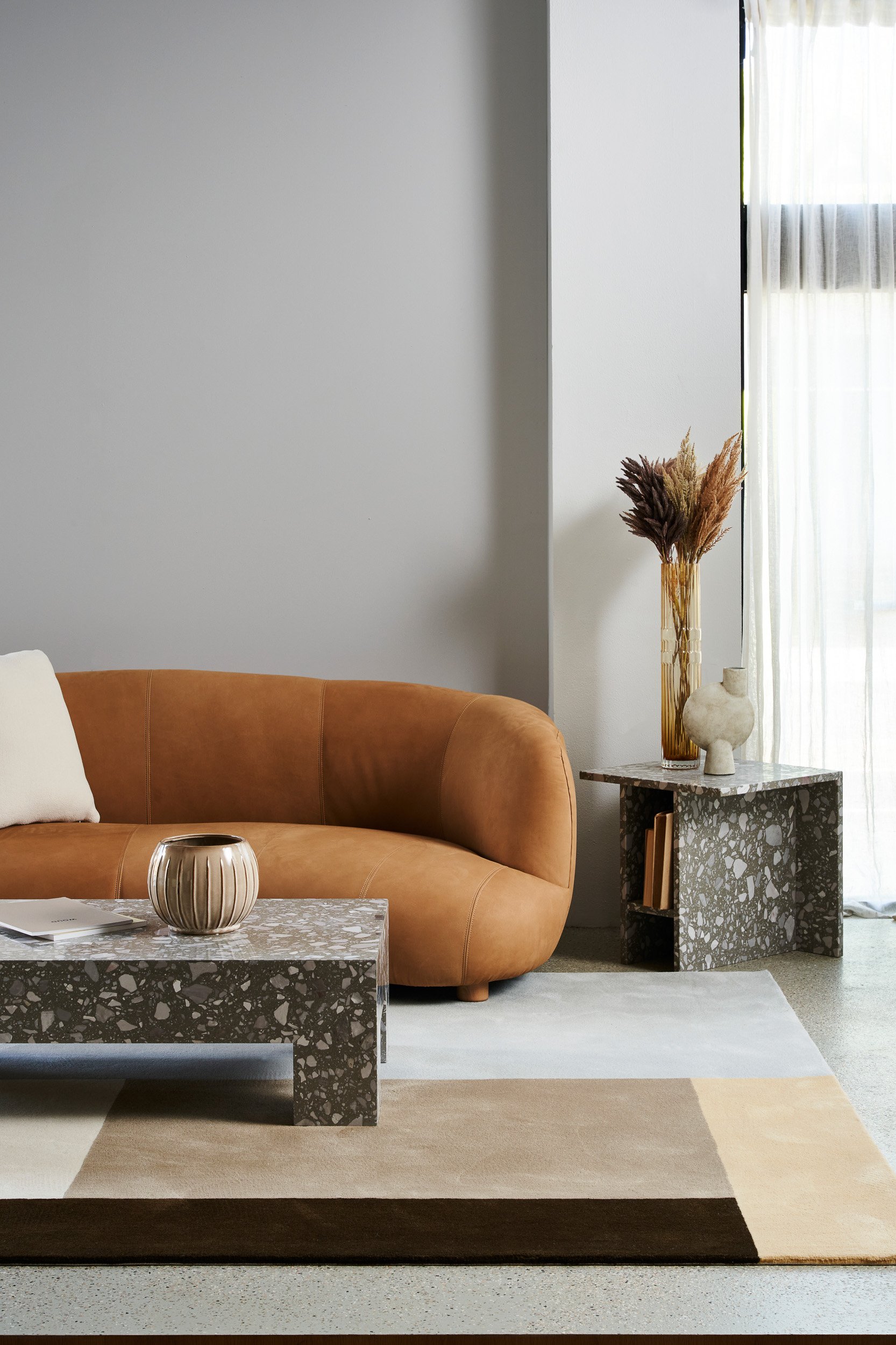 Tribecca 4 Seater Sofa - Green Boucle - Floor Stock