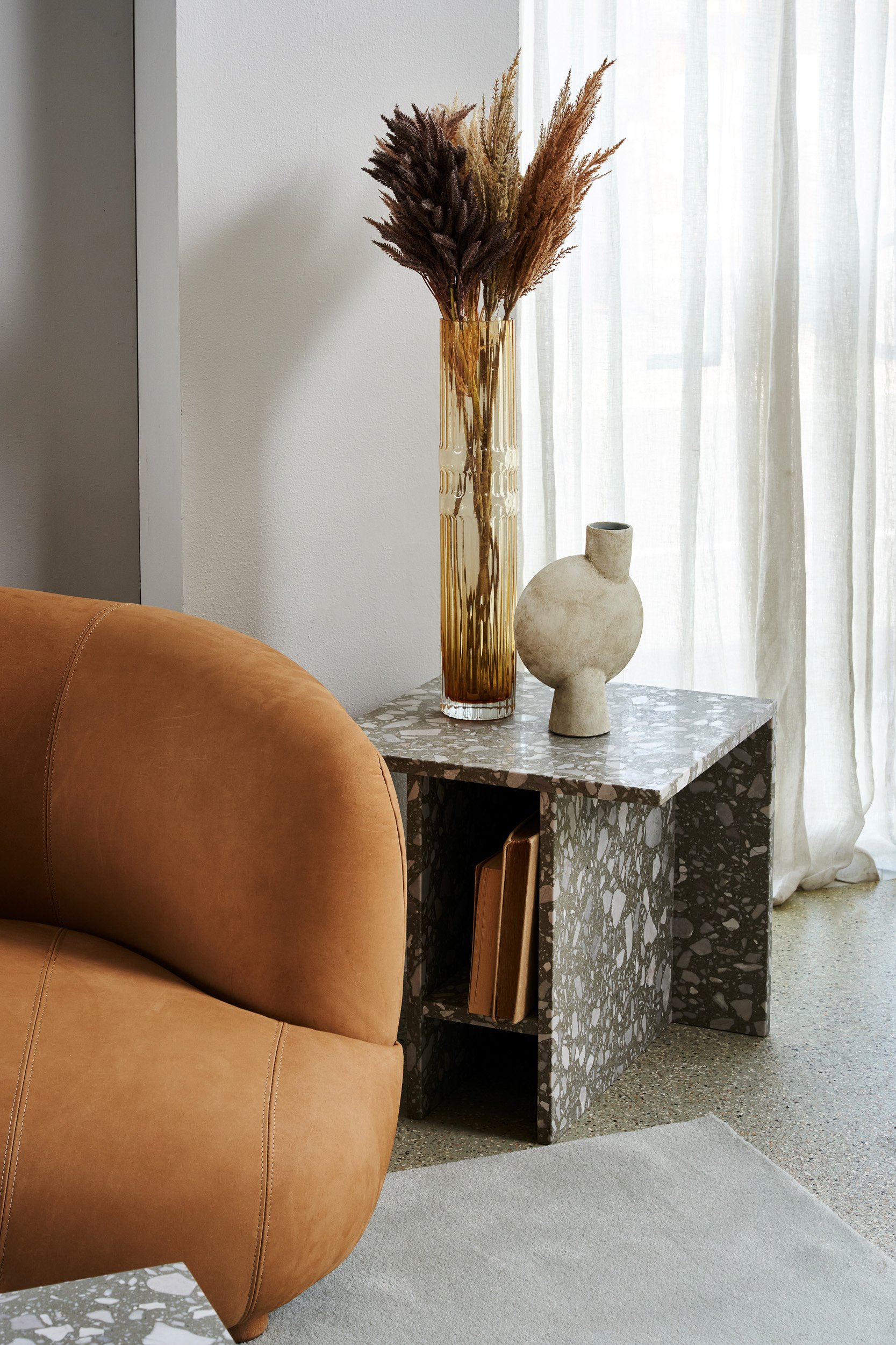 Tribecca 4 Seater Sofa - Green Boucle - Floor Stock