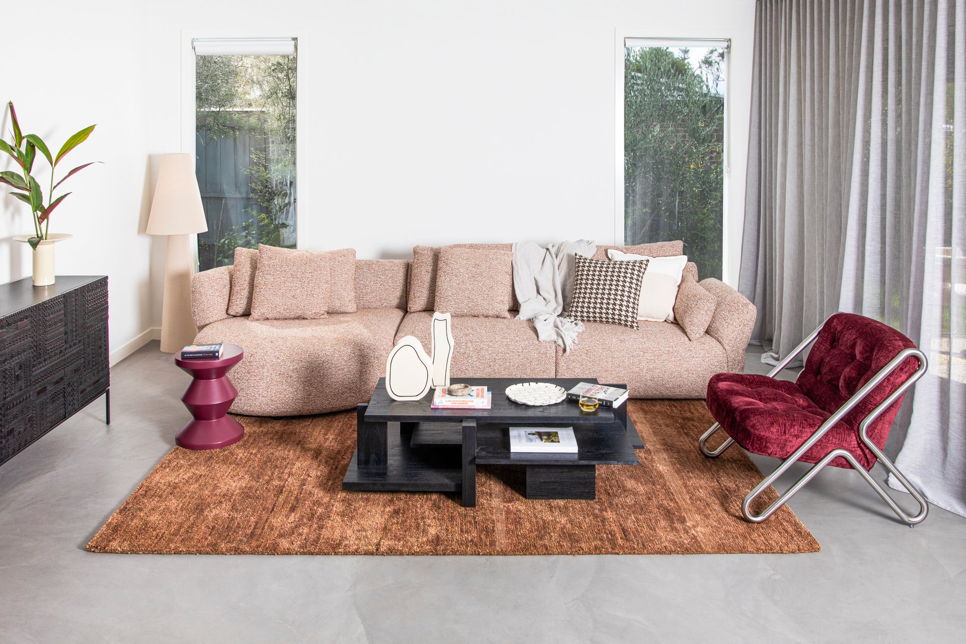 Zag Stool - Custard - Floor Stock