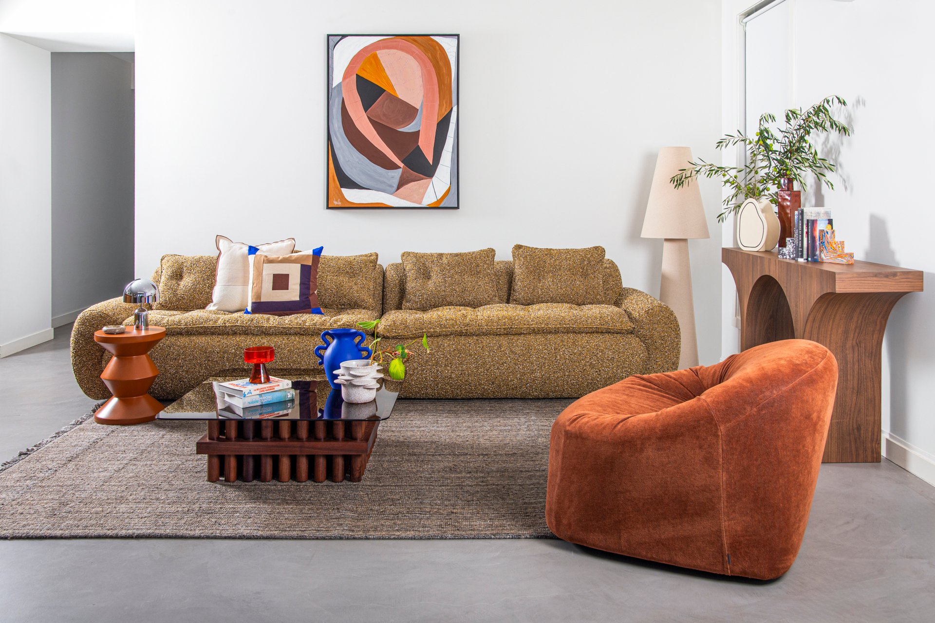 Zag Stool - Custard - Floor Stock