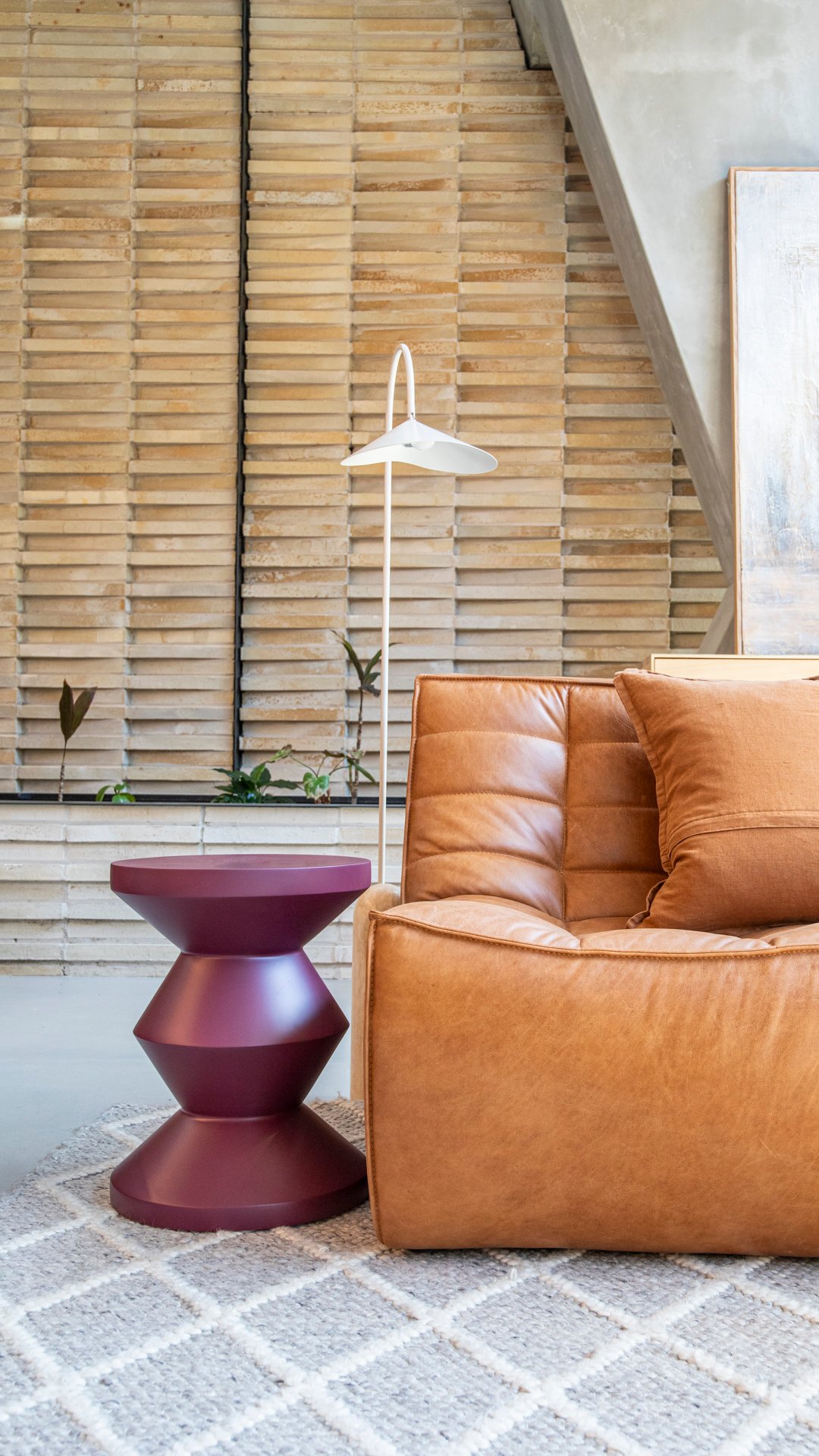 Zag Stool - Custard - Floor Stock