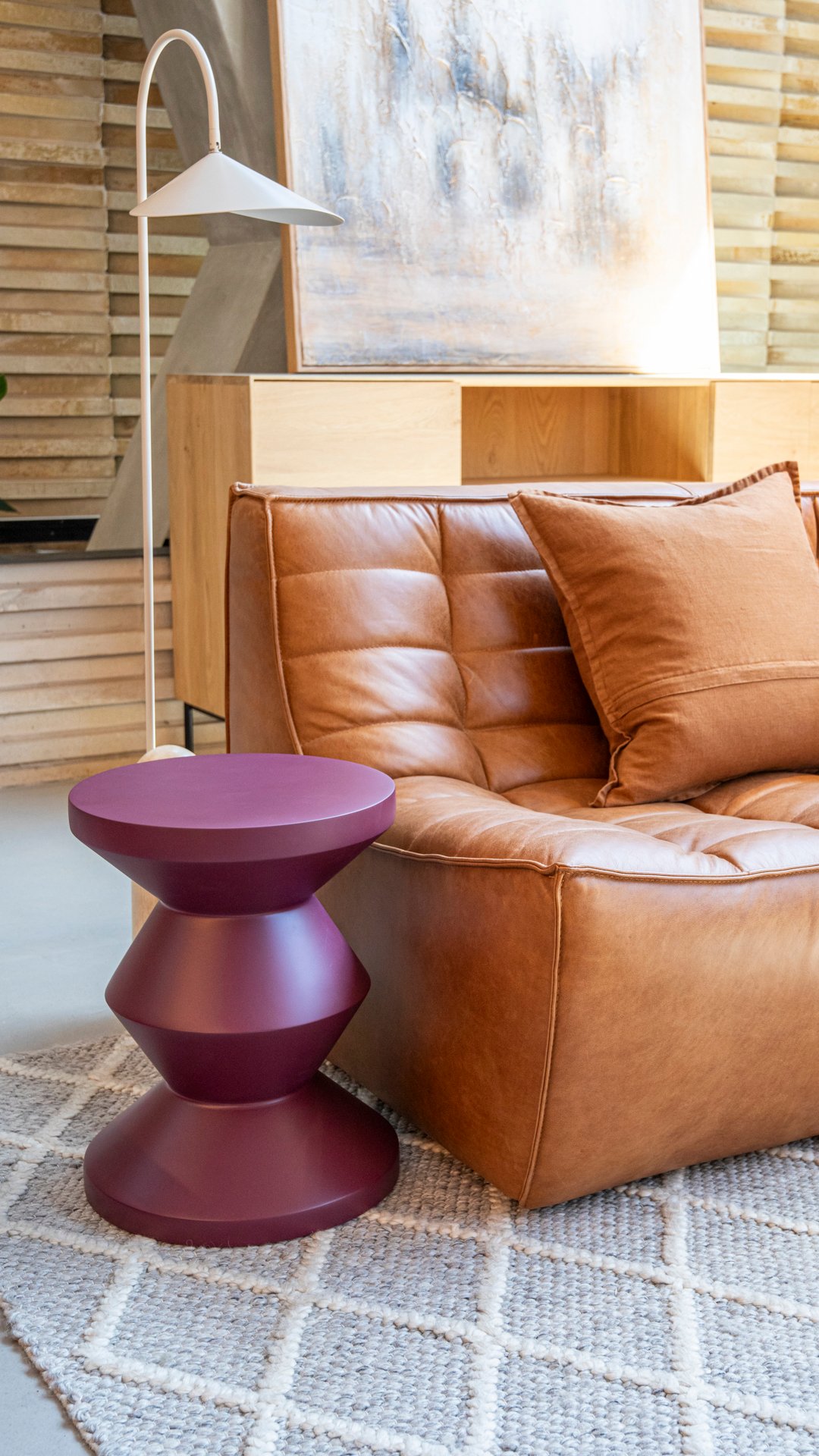 Zag Stool - Custard - Floor Stock