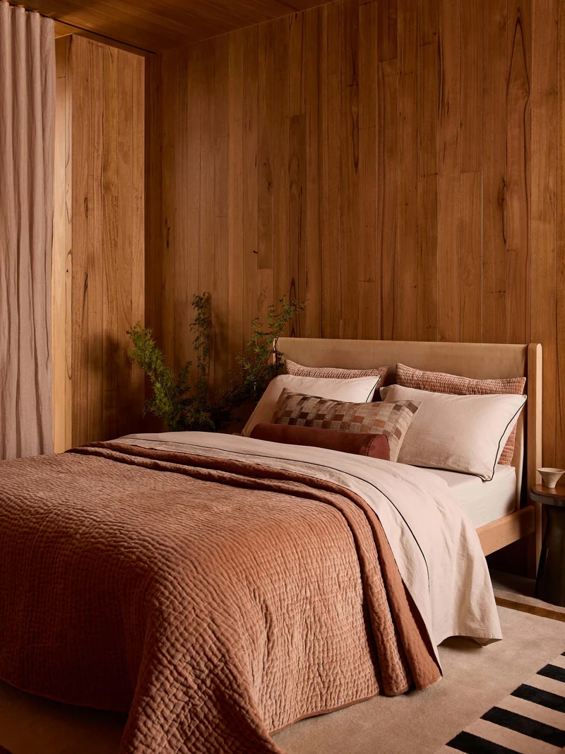 August Wool & Silk Lumbar Cushion