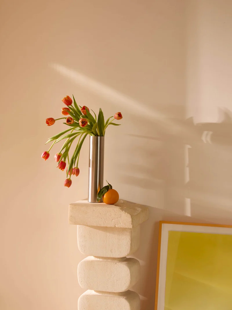 Kira Stainless Steel Vase