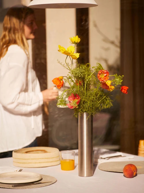 Kira Stainless Steel Vase