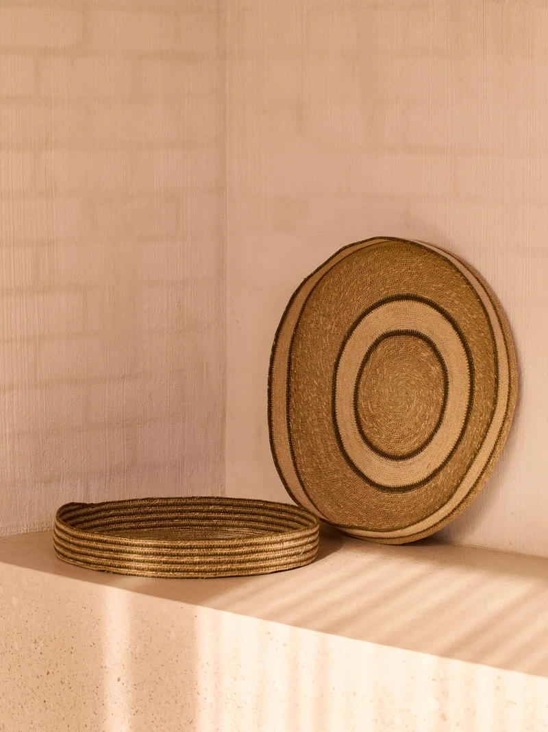 Sabine Woven Tray Duo