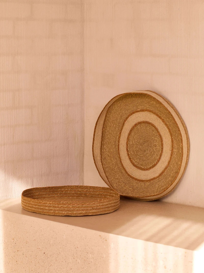 Sabine Woven Tray Duo