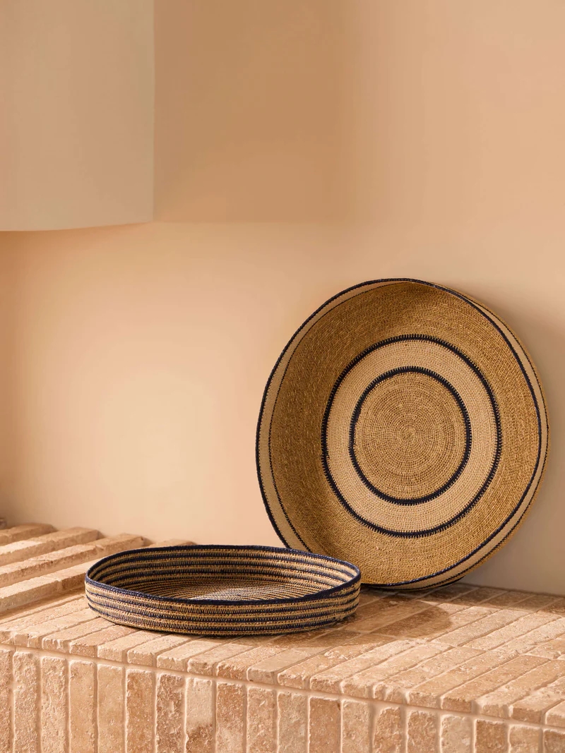 Sabine Woven Tray Duo