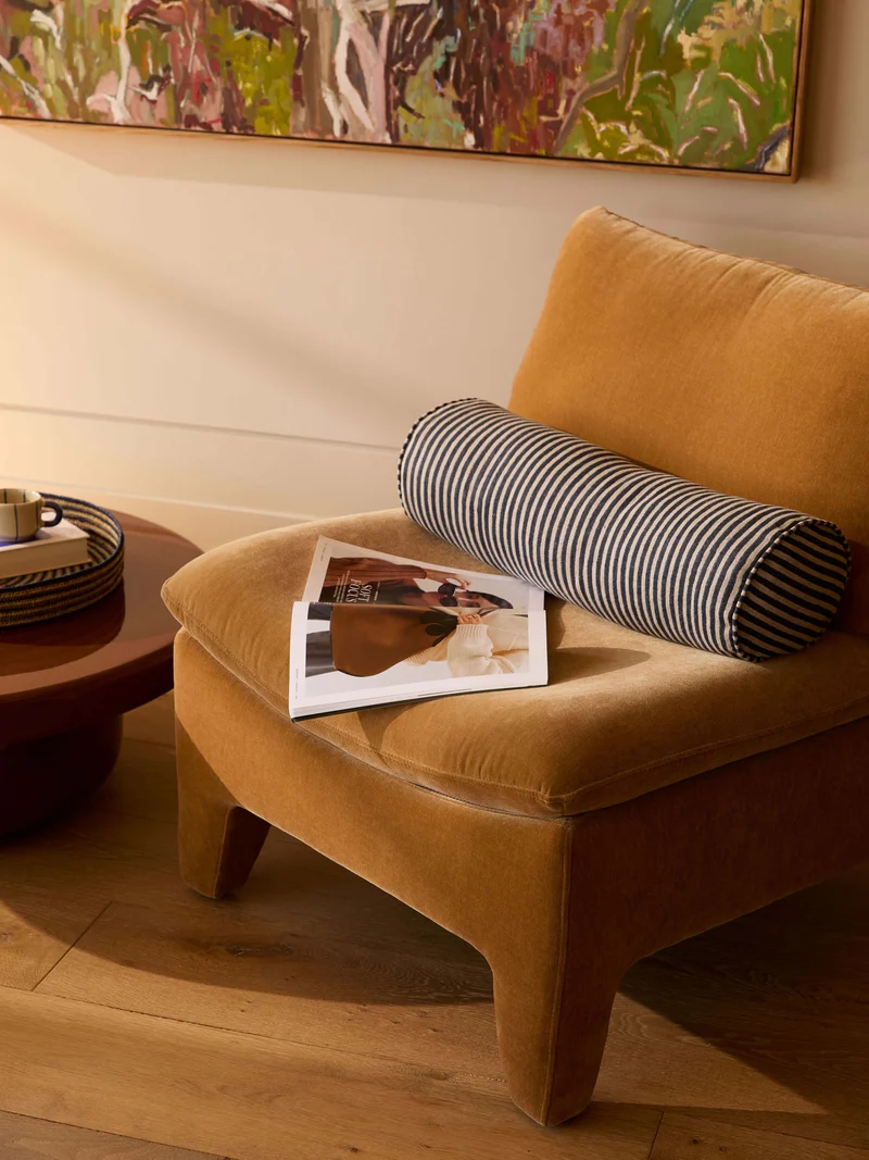 Pip Grand Linen Bolster Cushion