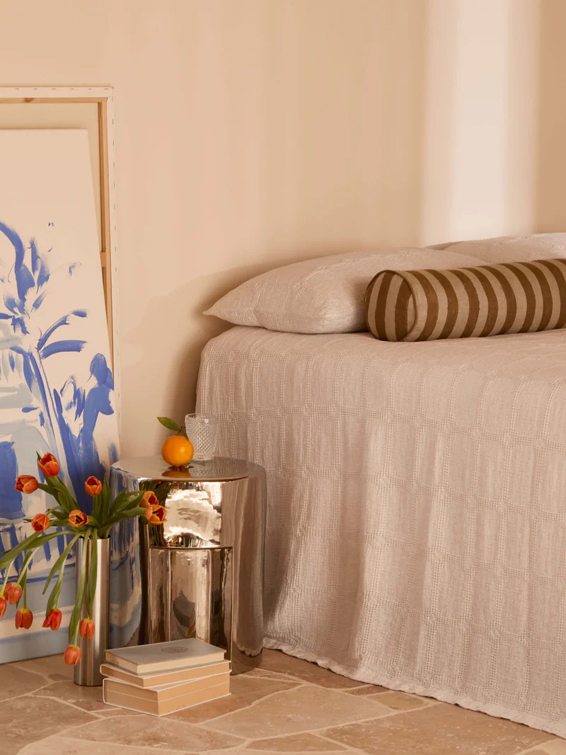 Pip Grand Linen Bolster Cushion