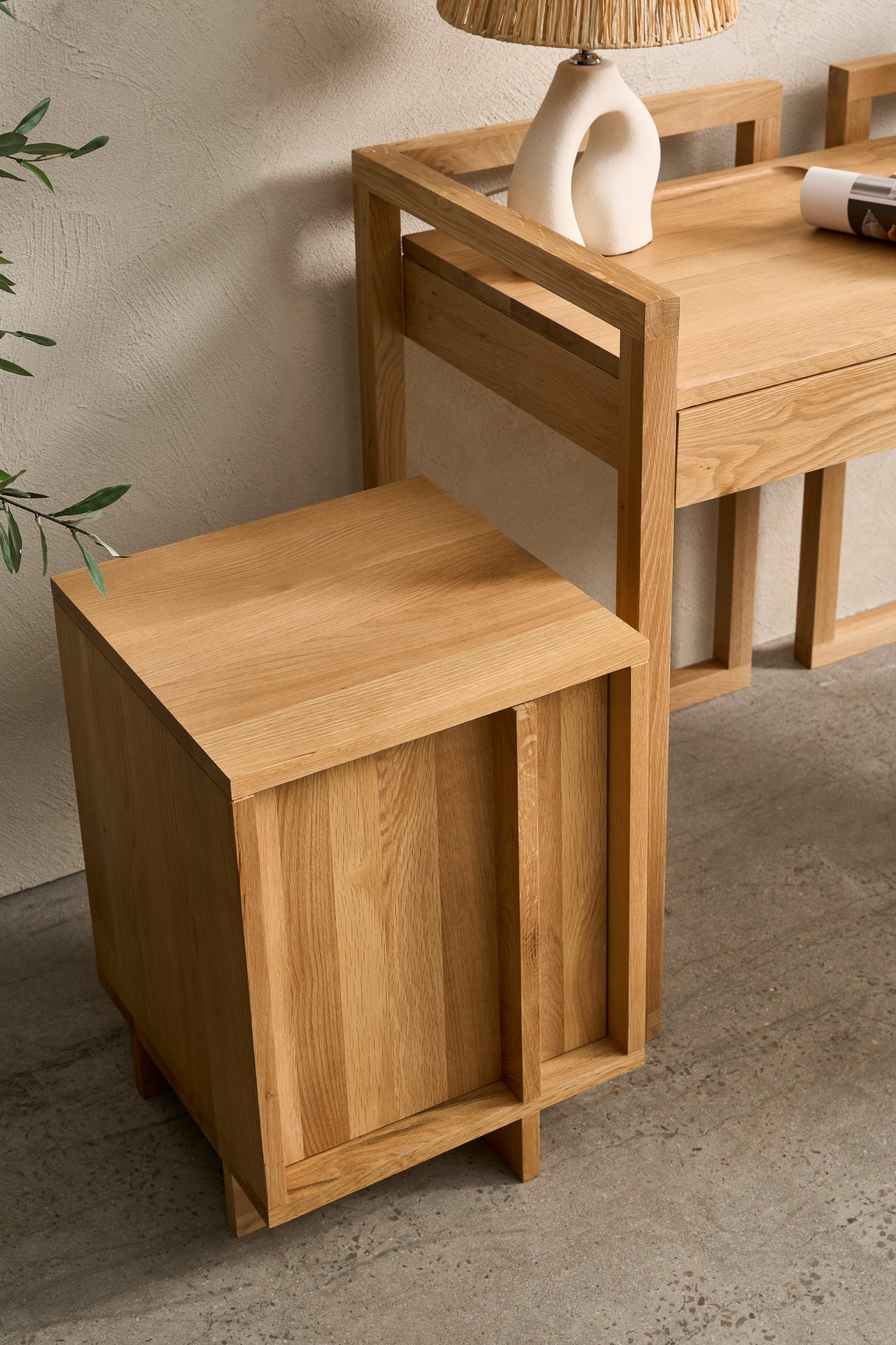 Norton Side Table - Teak Black - Floor Stock