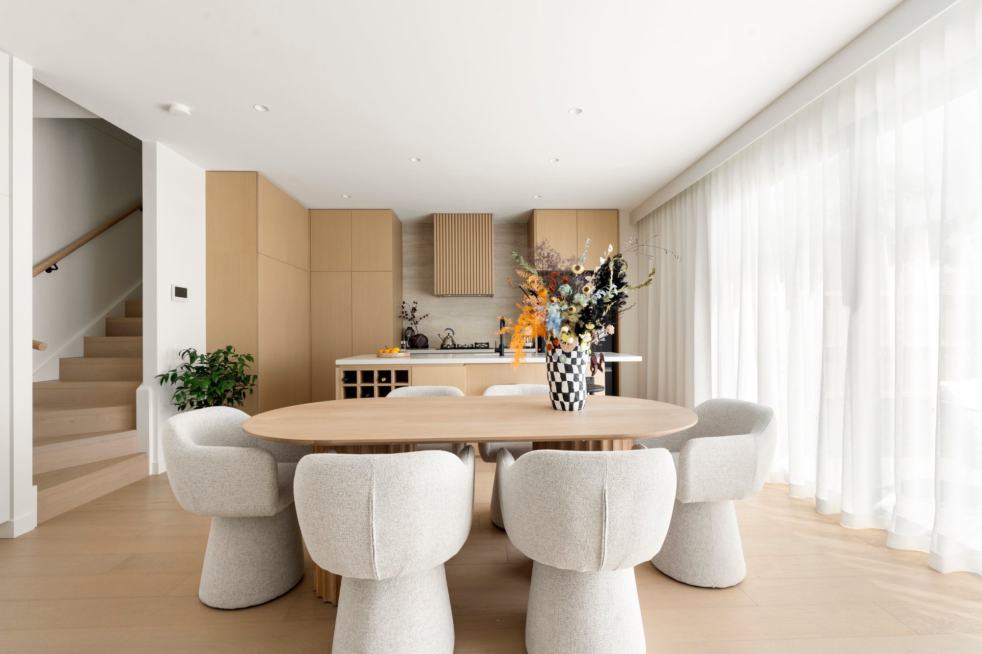 Orsen Dining Table - 2000mm - Black Oak - Floor Stock