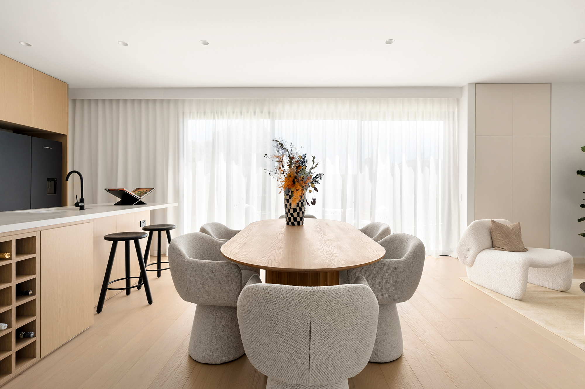 Orsen Dining Table - 2000mm - Black Oak - Floor Stock