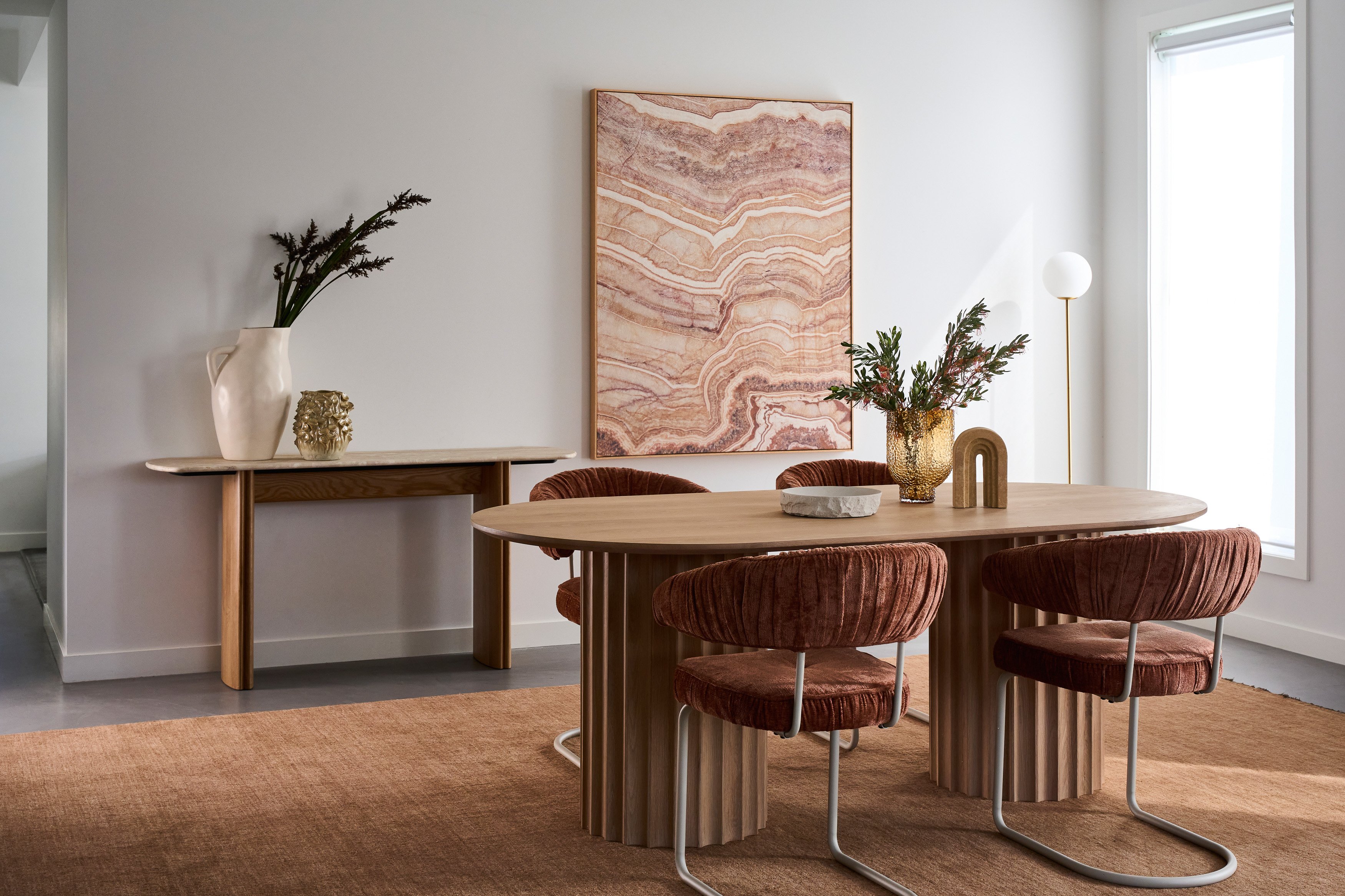 Orsen Dining Table - 2000mm - Black Oak - Floor Stock