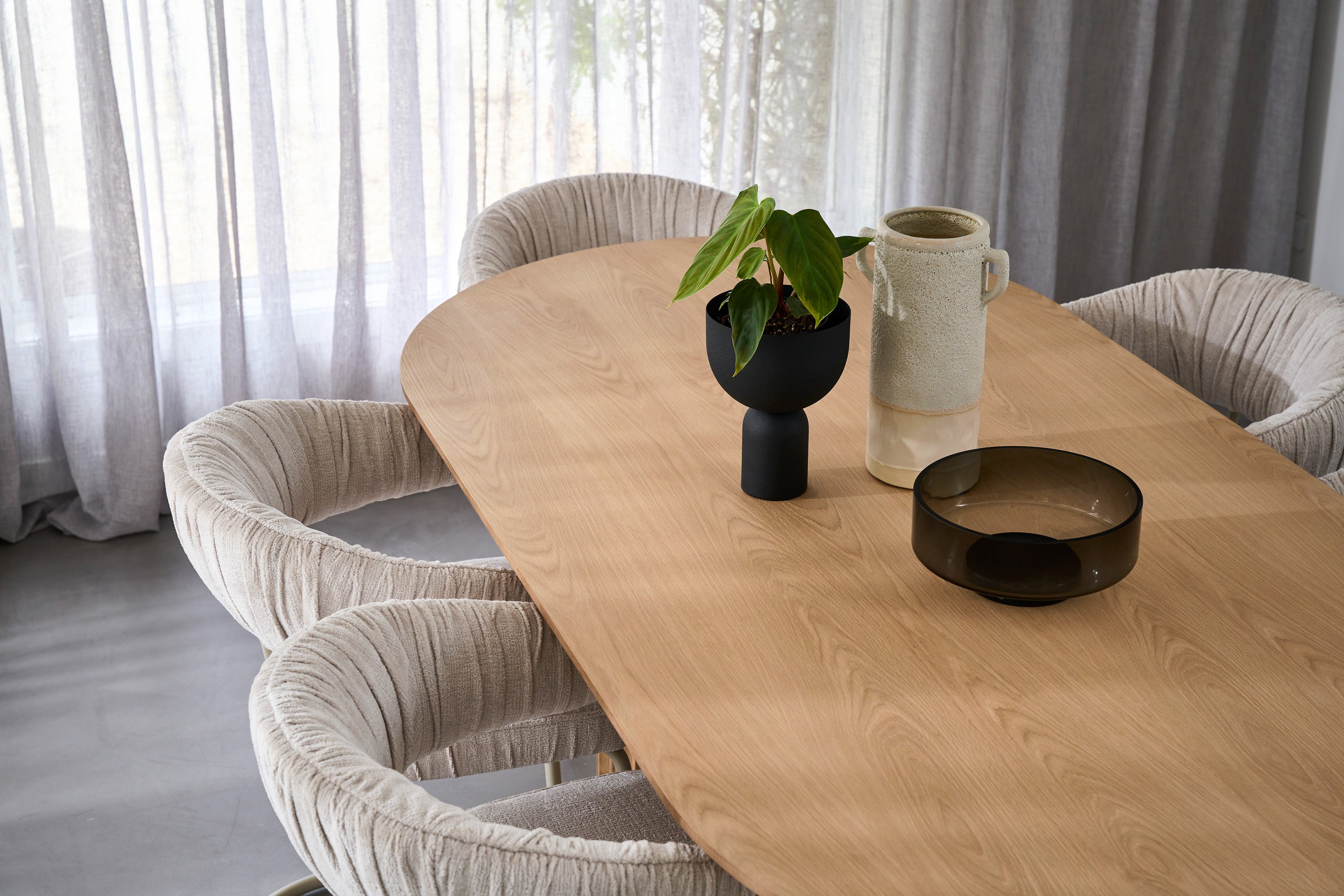 Orsen Dining Table - 2000mm - Black Oak - Floor Stock