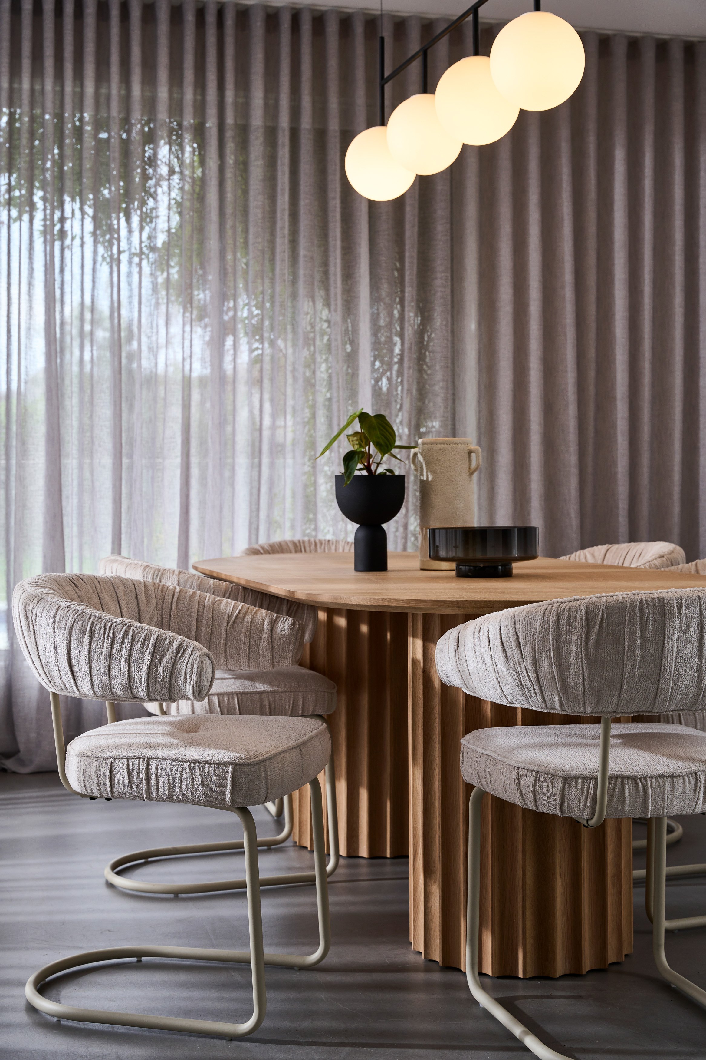 Orsen Dining Table - 2000mm - Black Oak - Floor Stock