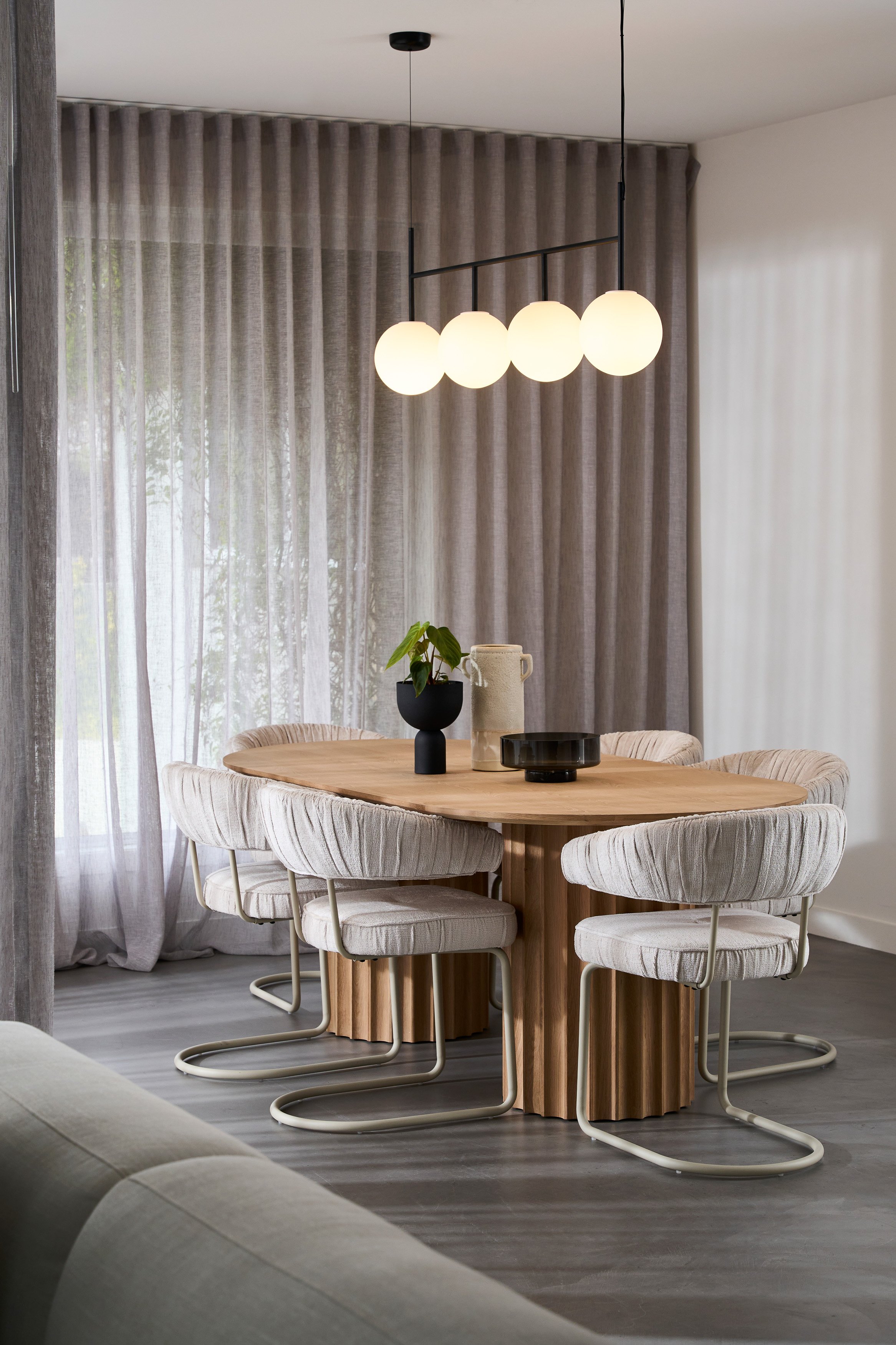 Orsen Dining Table - 2000mm - Black Oak - Floor Stock