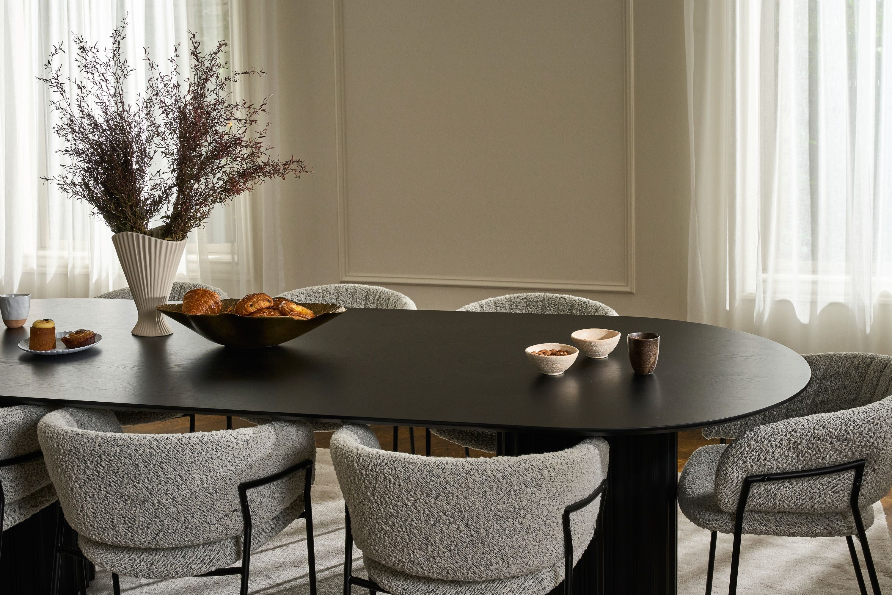 Orsen Dining Table - 2000mm - Black Oak - Floor Stock