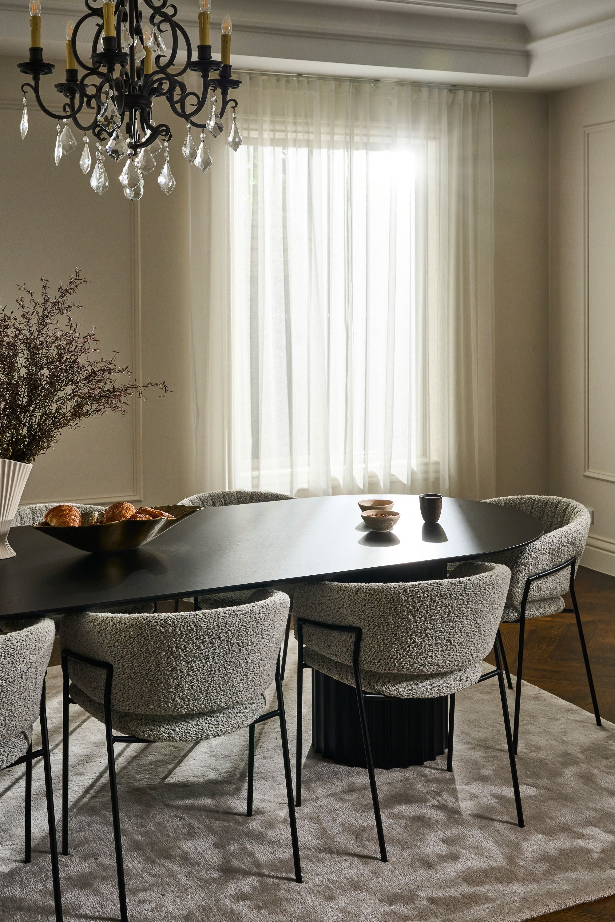 Orsen Dining Table - 2000mm - Black Oak - Floor Stock