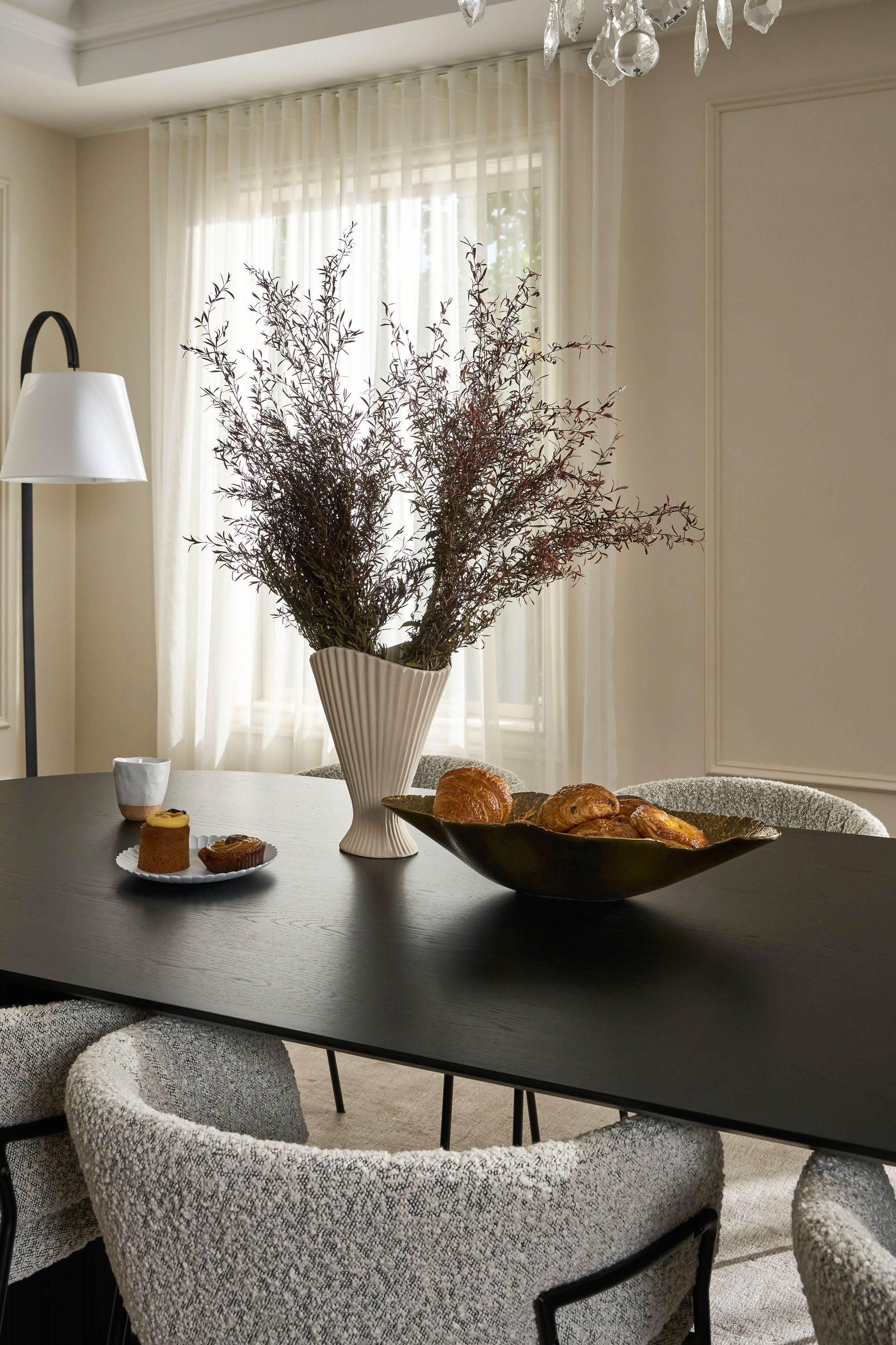 Orsen Dining Table - 2000mm - Black Oak - Floor Stock