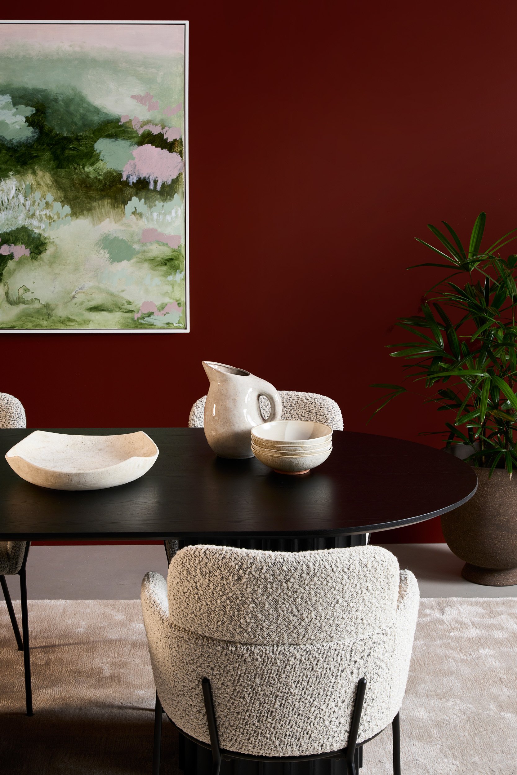 Orsen Dining Table - 2000mm - Black Oak - Floor Stock