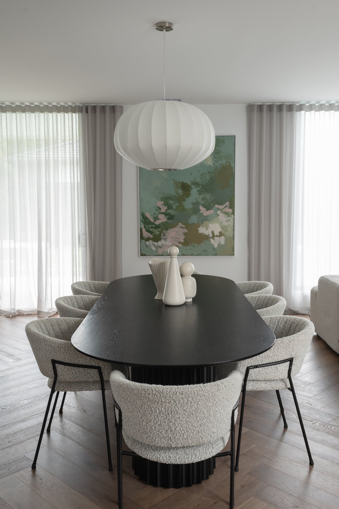 Orsen Dining Table - 2000mm - Black Oak - Floor Stock