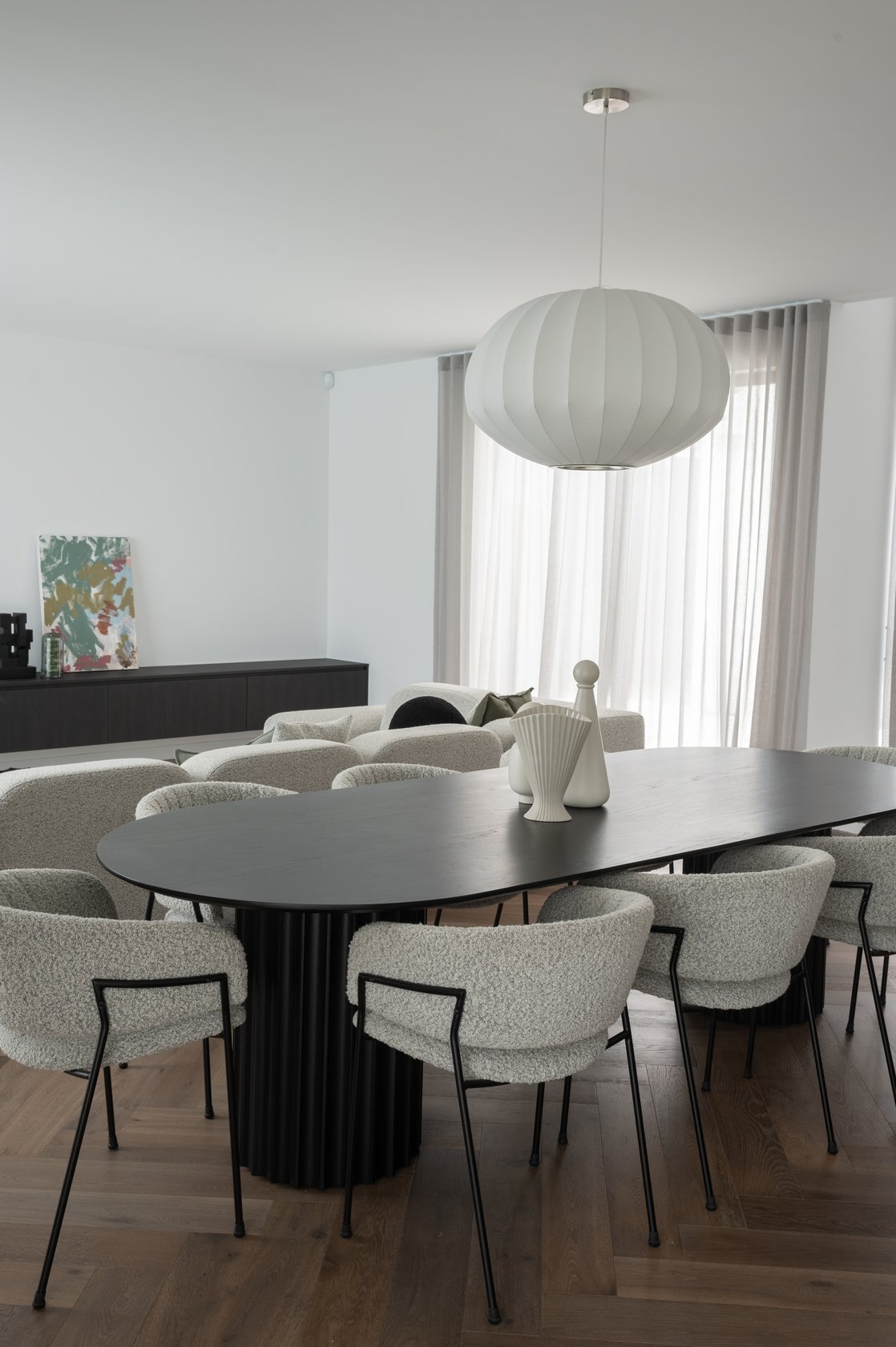 Orsen Dining Table - 2000mm - Black Oak - Floor Stock